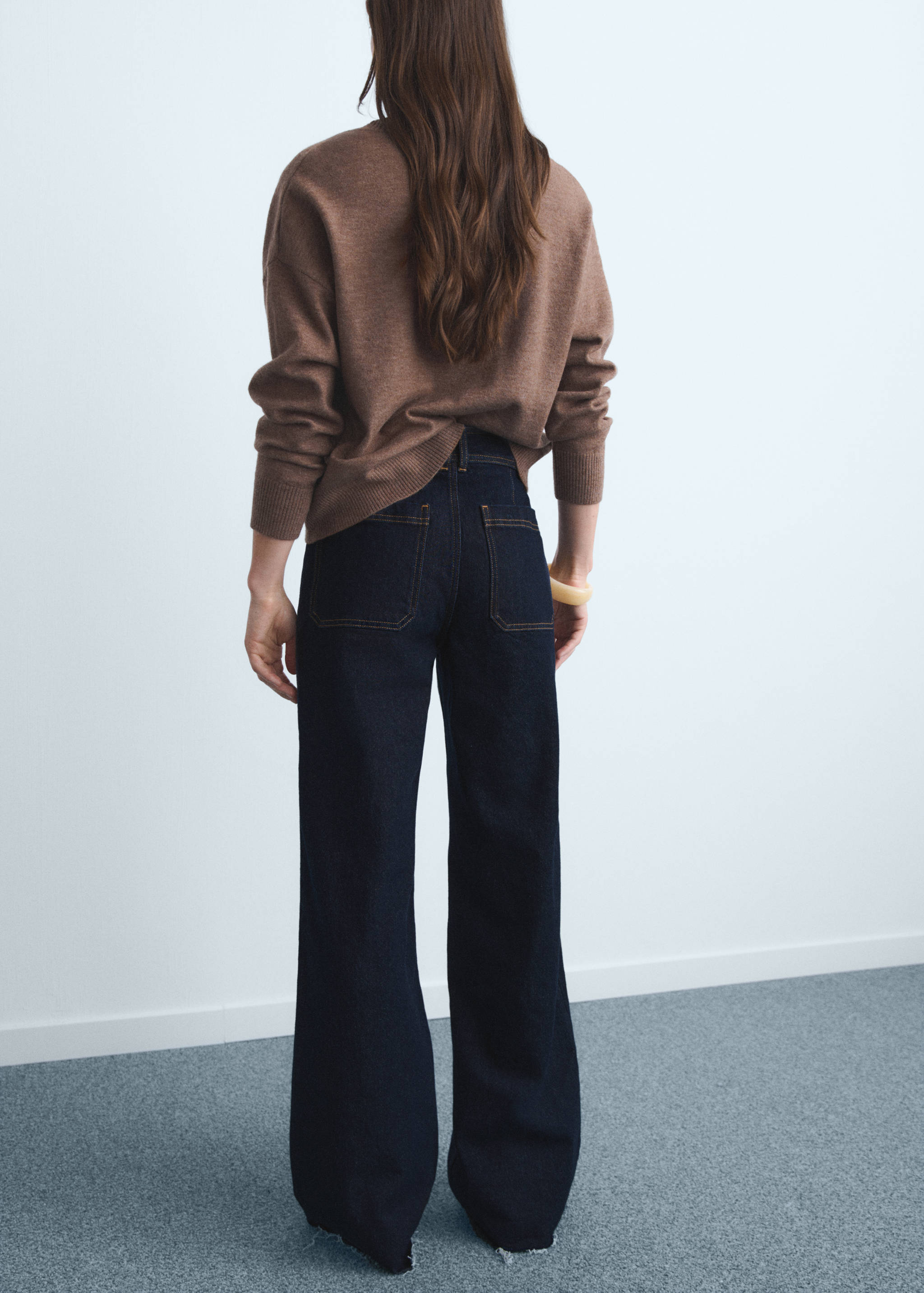 Catherin culotte fazonú, magas derekú farmernadrág - A cikk hátulja