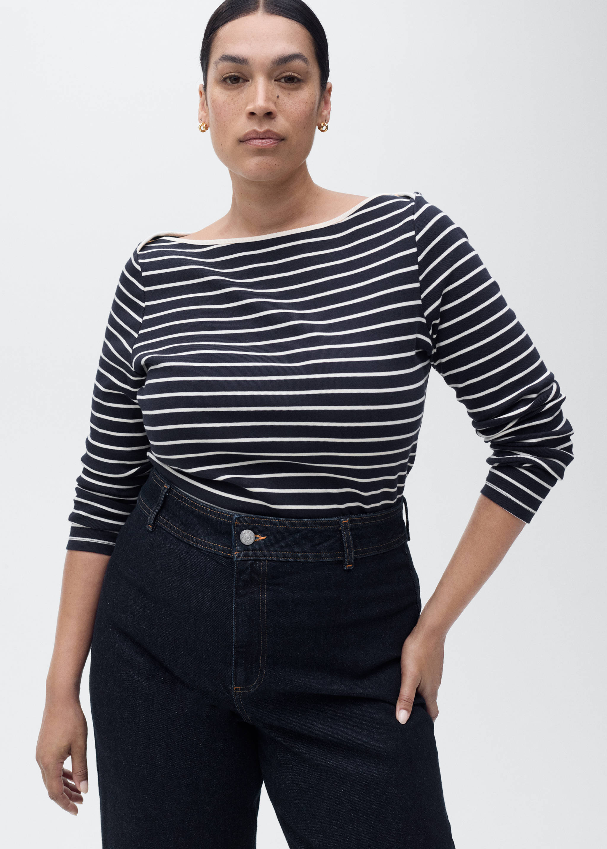 Catherin culotte fazonú, magas derekú farmernadrág - A termék adatai 5