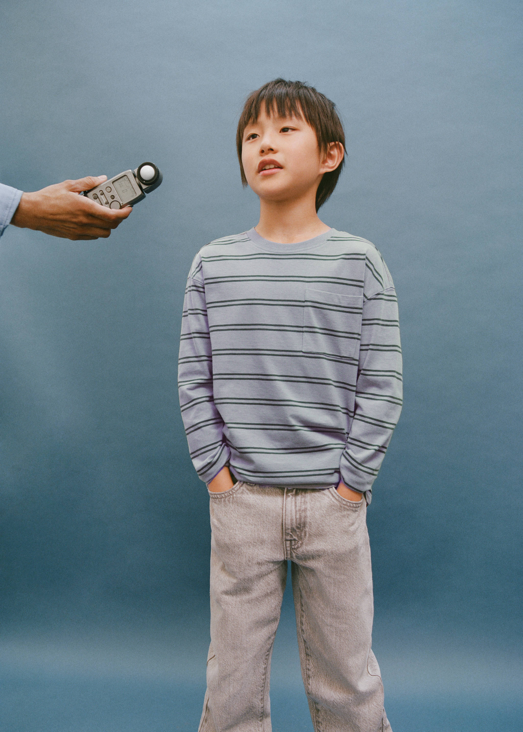 Chest-pocket striped T-shirt - Details of the article 5