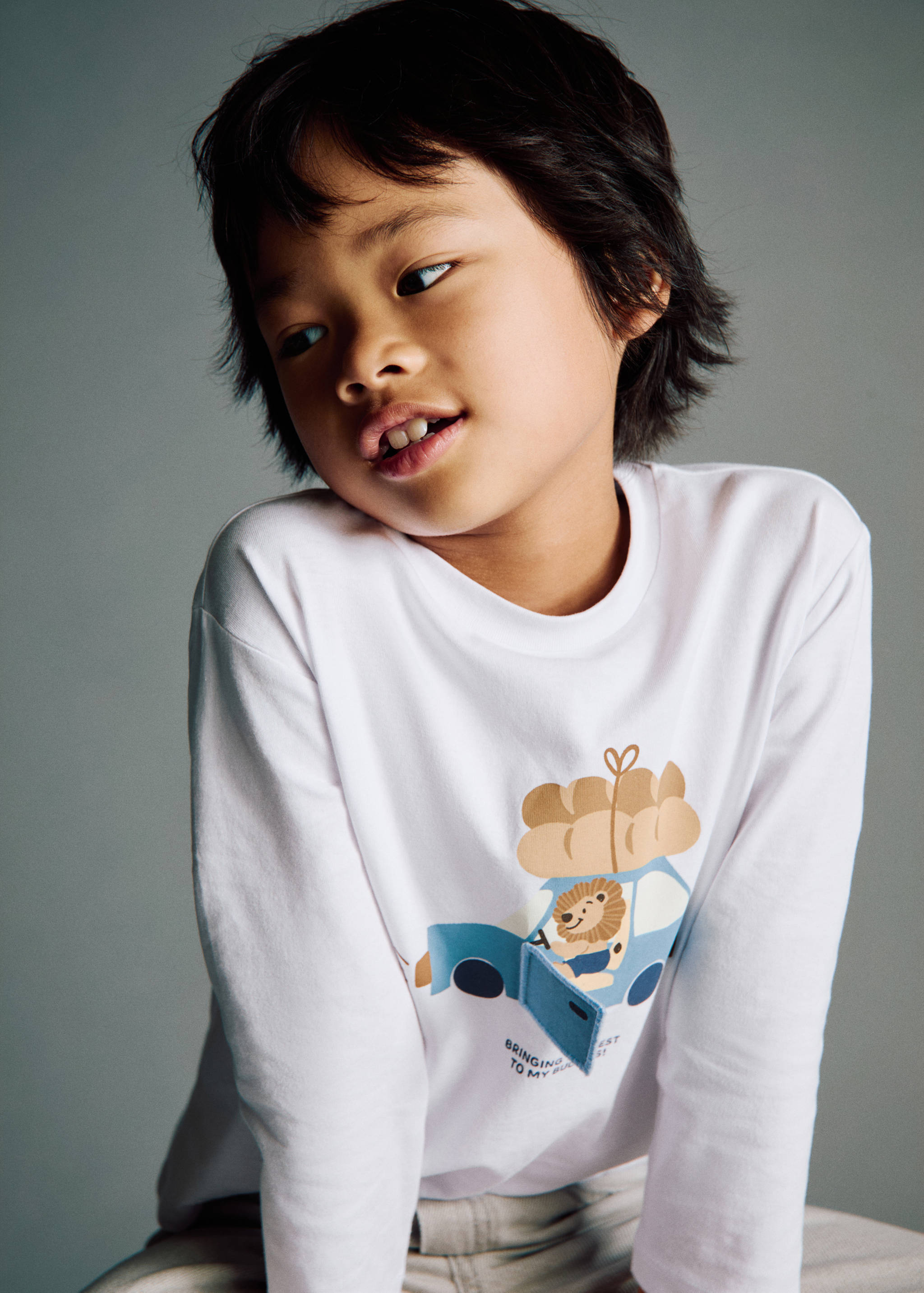 Embroidered printed T-shirt - General plane