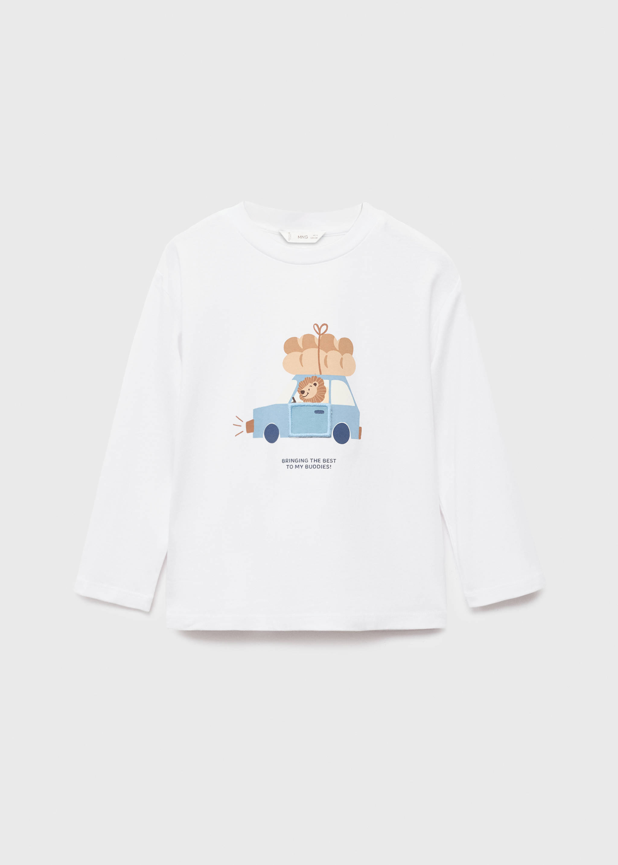 Embroidered printed T-shirt - Article without model