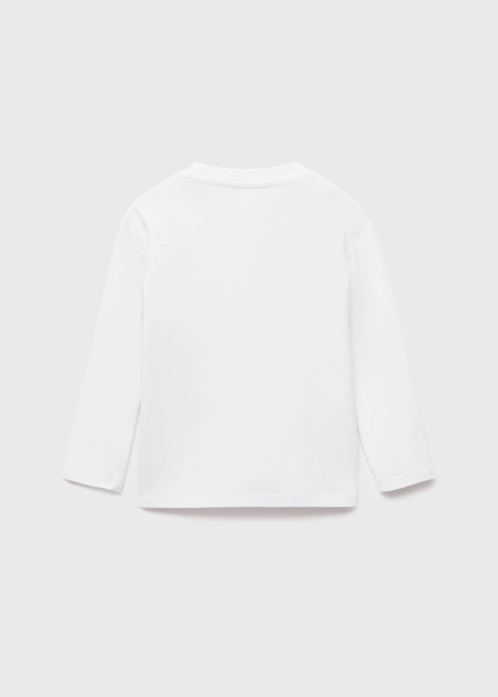 Embroidered printed T-shirt - Reverse of the article