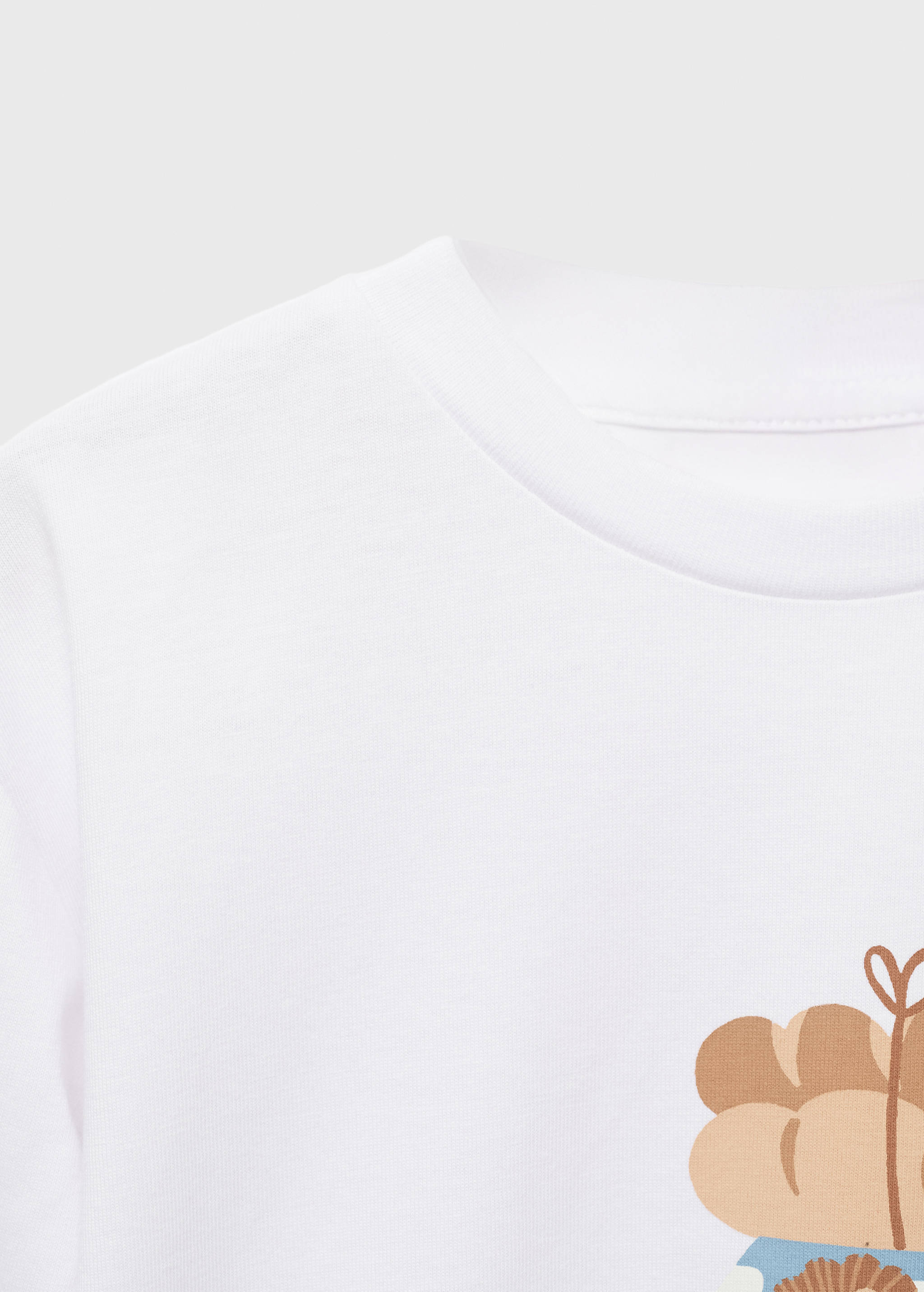 Embroidered printed T-shirt - Details of the article 0