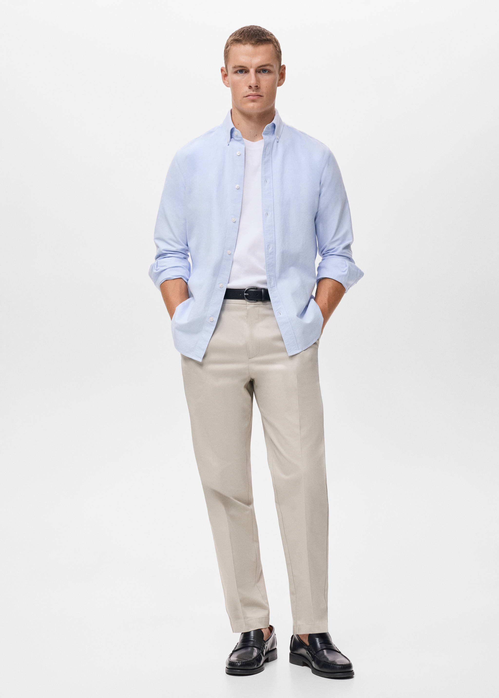 Chemise 100 % coton Oxford - Plan général