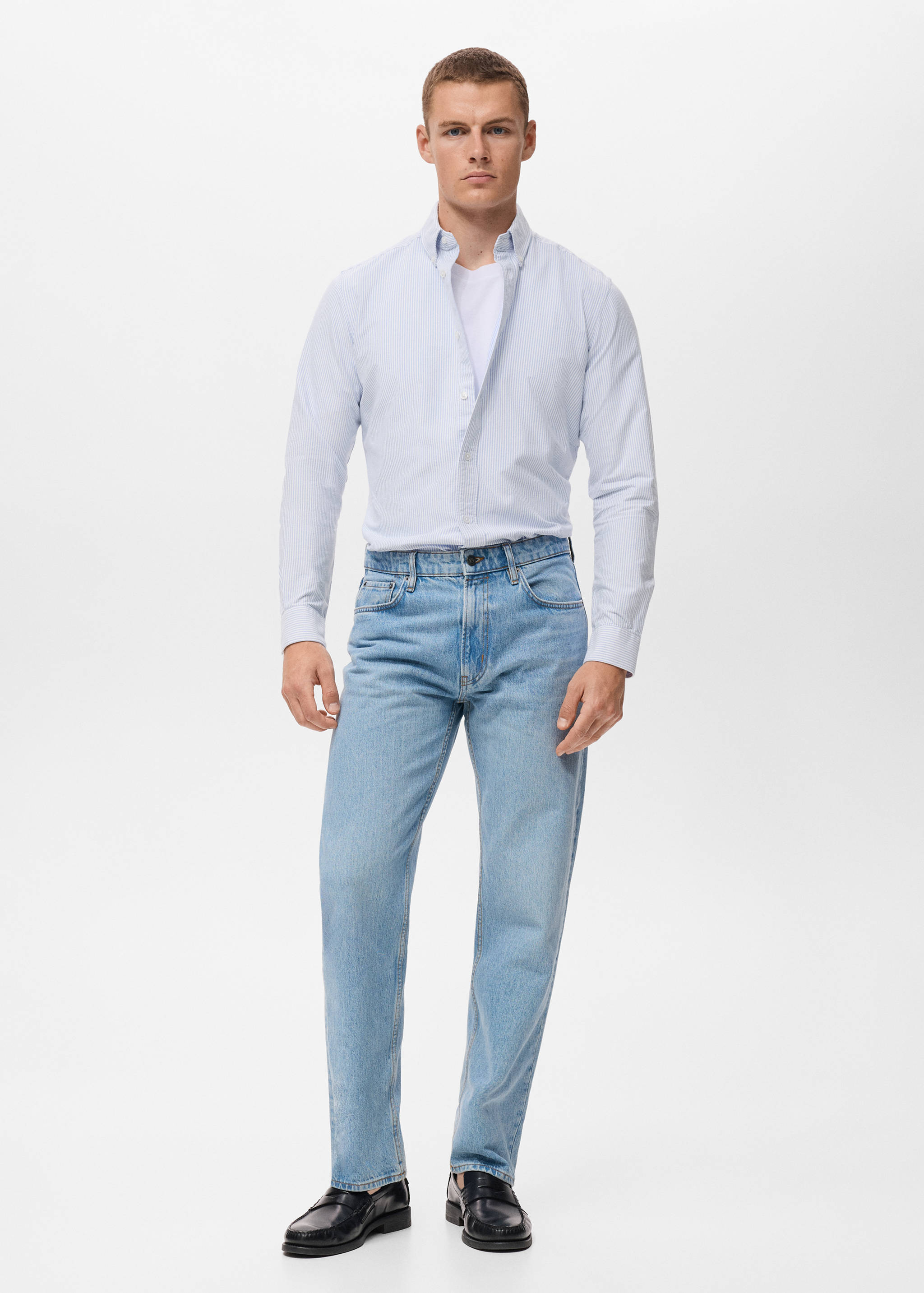 Chemise 100 % coton rayures - Plan général