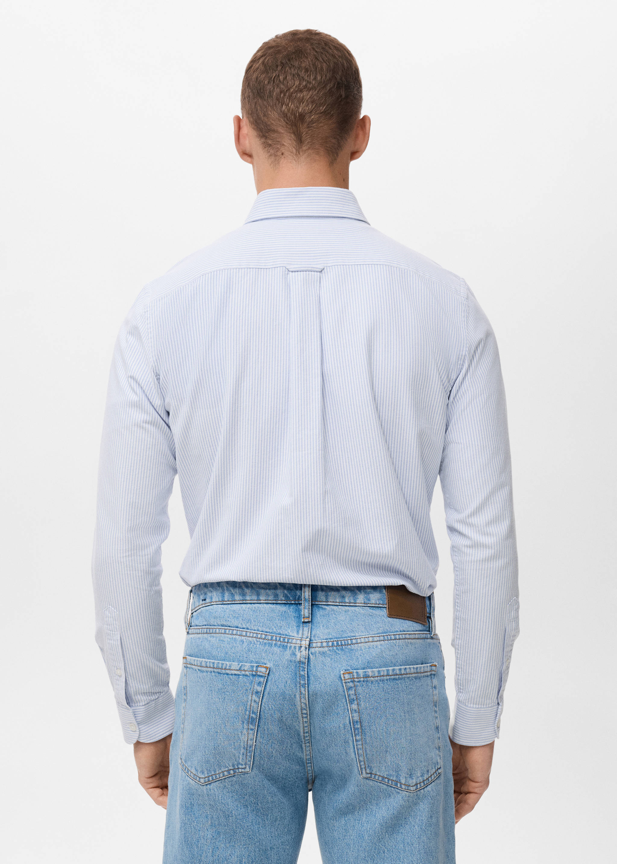 Chemise 100 % coton rayures - Verso de l’article