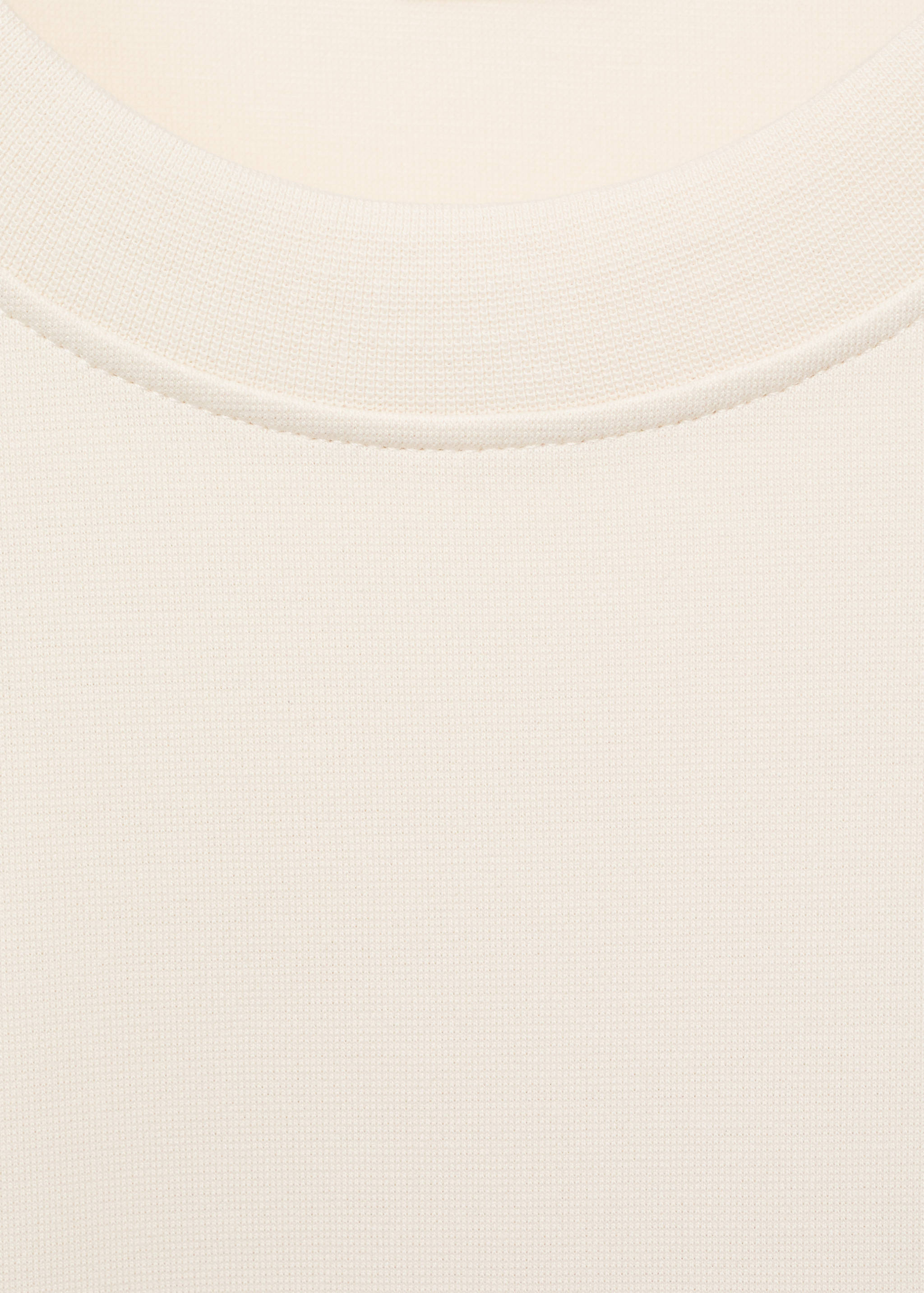 تيشيرت قماش سويت شيرت بقصة واسعة ومريحة - تفاصيل المنتج 8