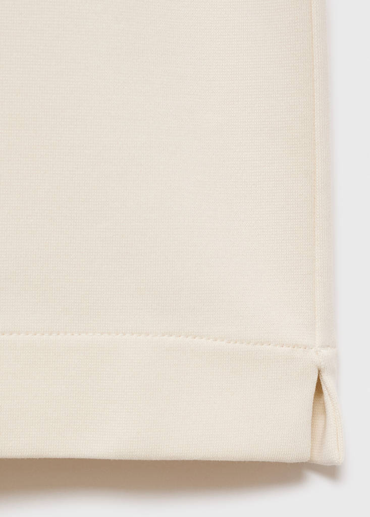 Relaxed-fit sweatshirt fabric t-shirt — Sand