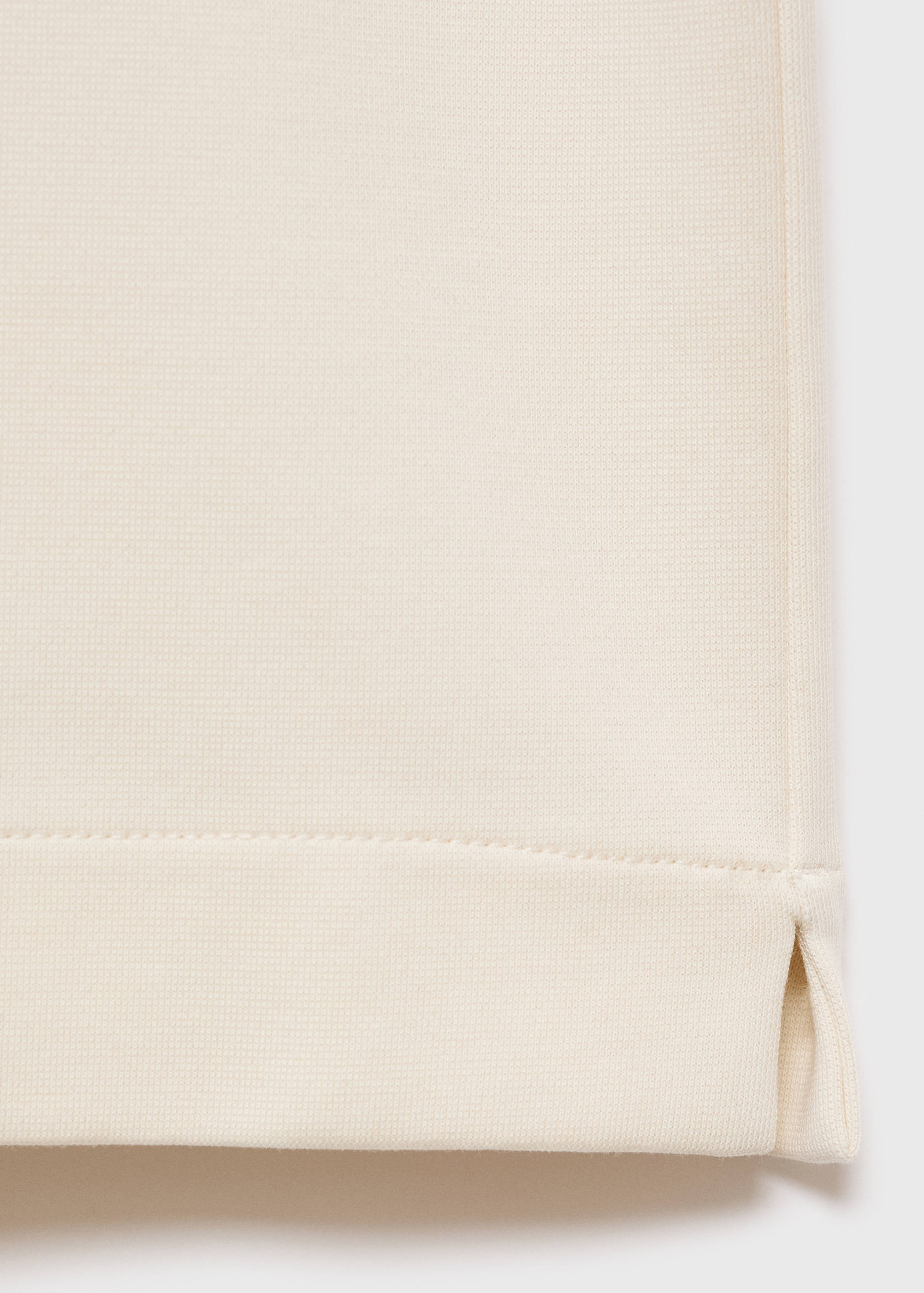 تيشيرت قماش سويت شيرت بقصة واسعة ومريحة - تفاصيل المنتج 0