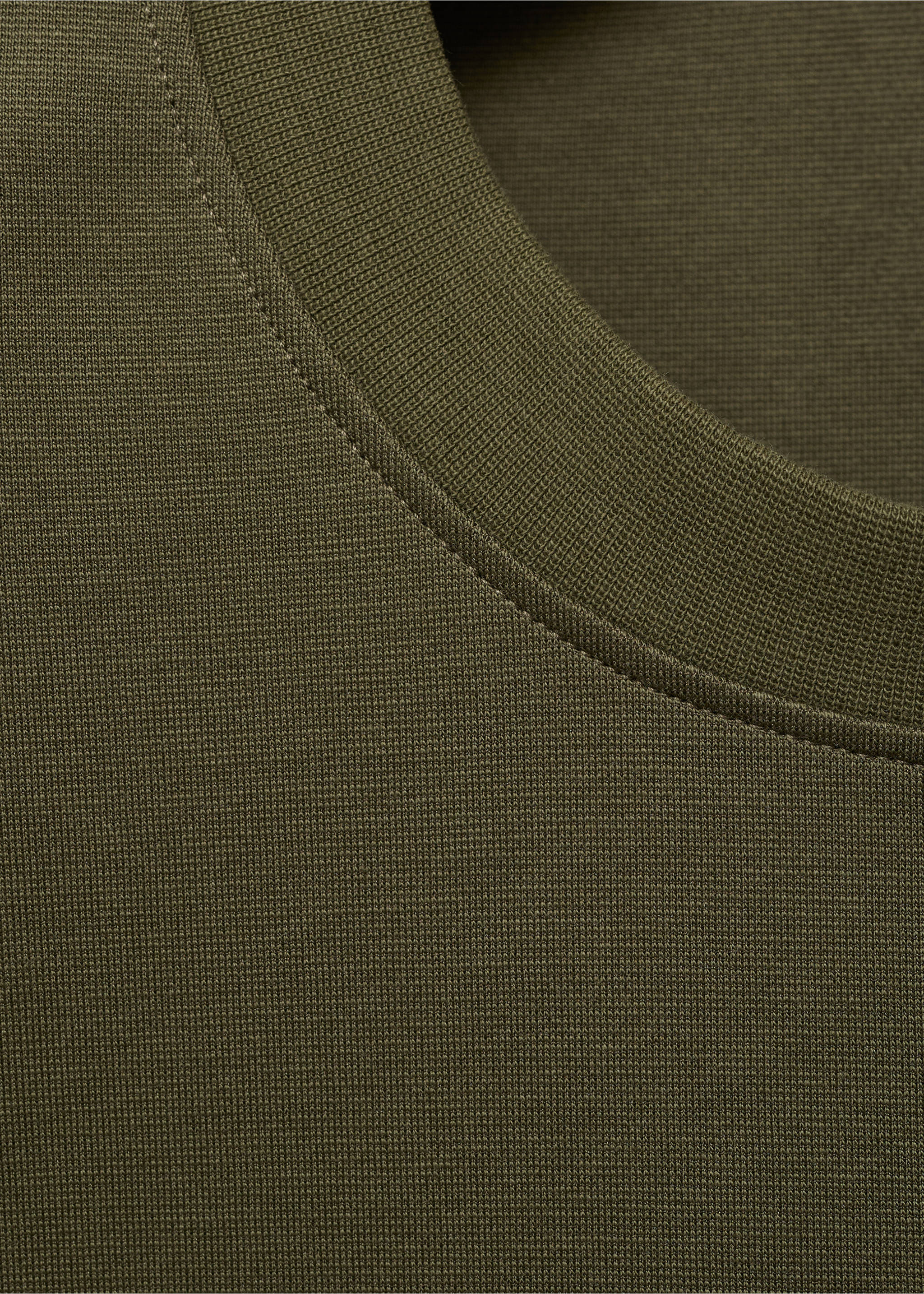 Camiseta tejido sudadera relaxed fit - Detalle del artículo 8, Khaki. Ref: 17024436-00.