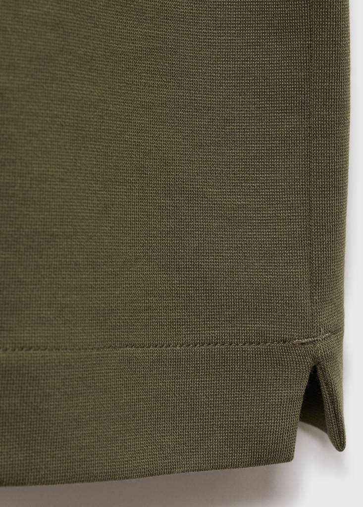 Relaxed-fit sweatshirt fabric t-shirt — Khaki