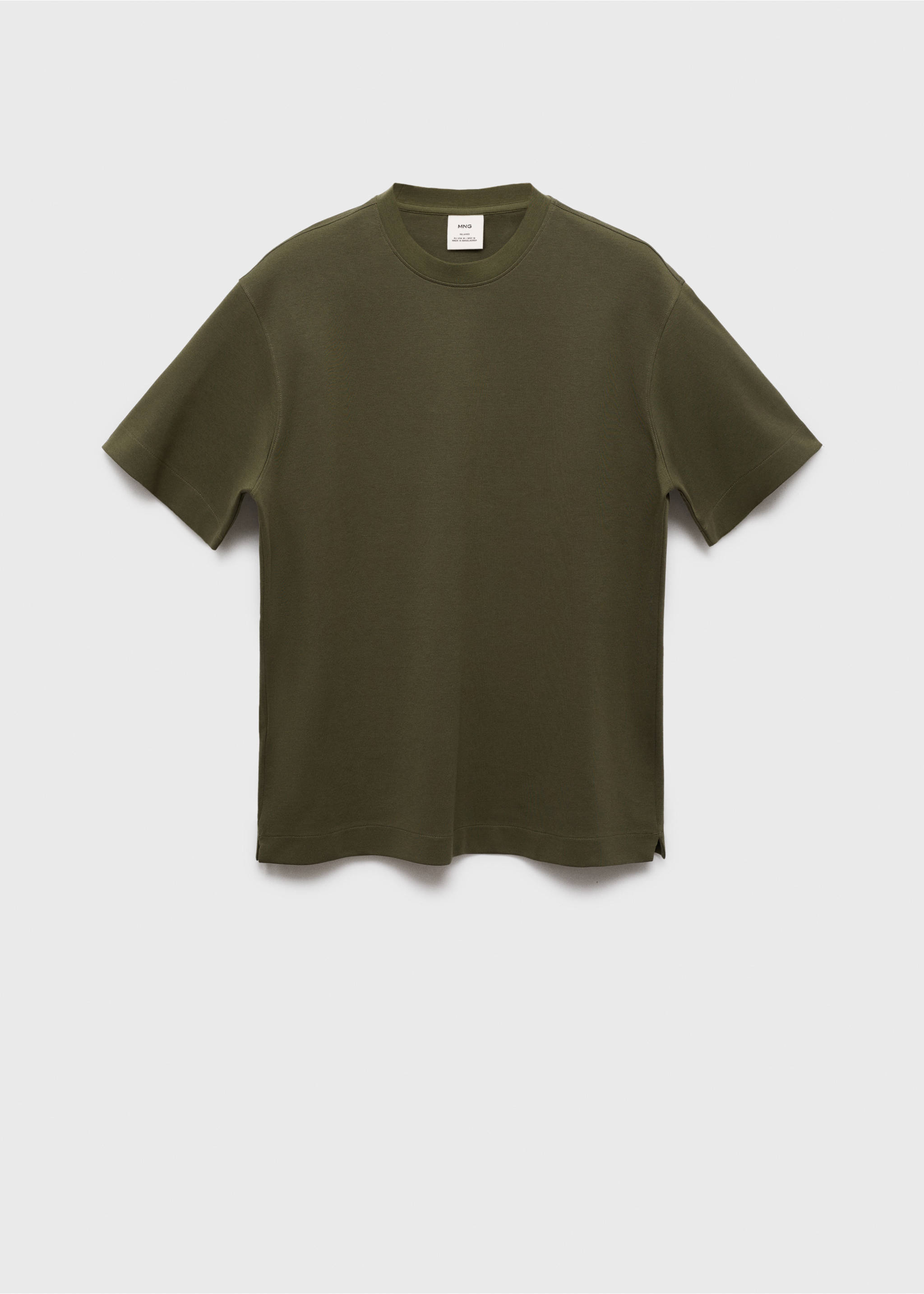 Camiseta tejido sudadera relaxed fit - Artículo sin modelo, Khaki. Ref: 17024436-00.