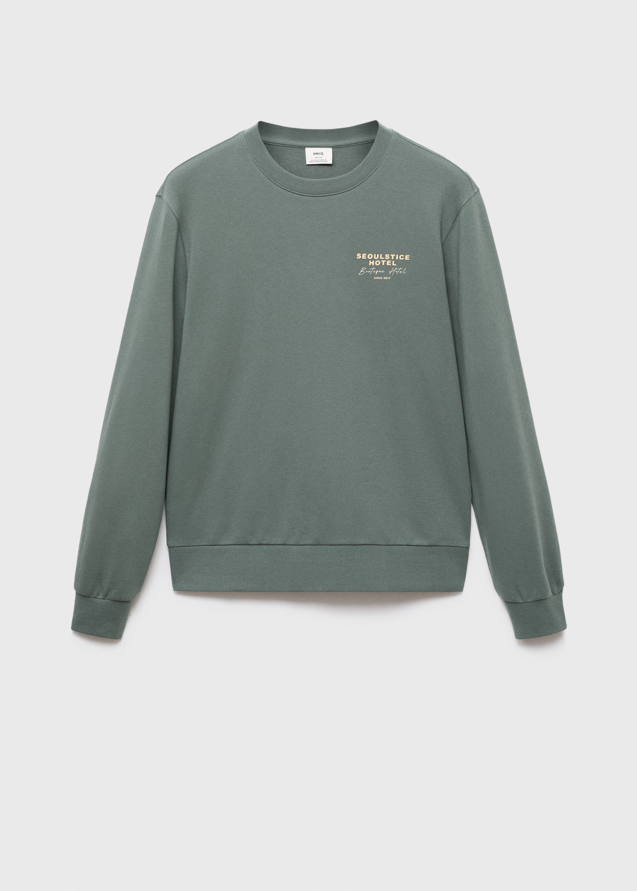 Printed cotton sweatshirt - Article without model