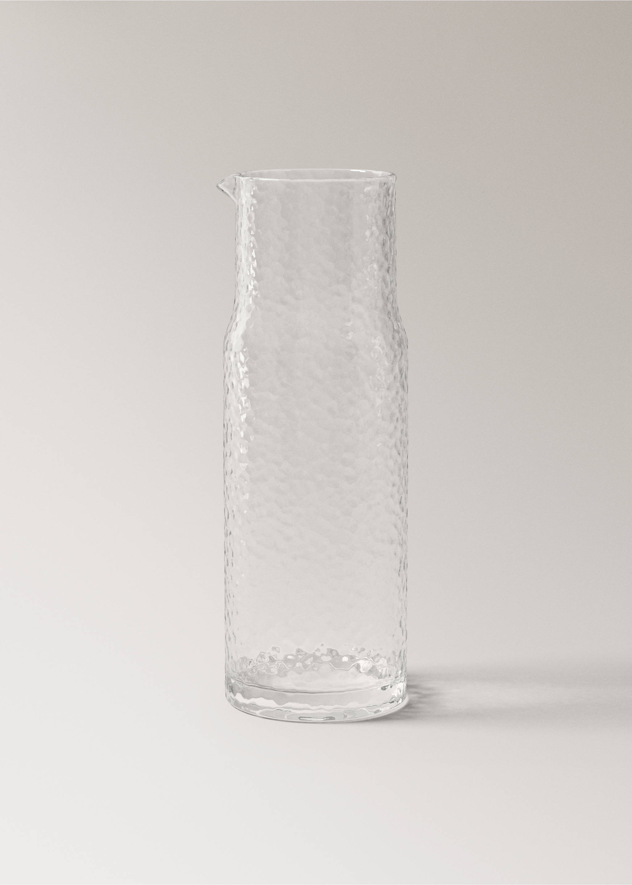 Hammered glass jar - Article without model, Off White. Ref: 17024441-00.