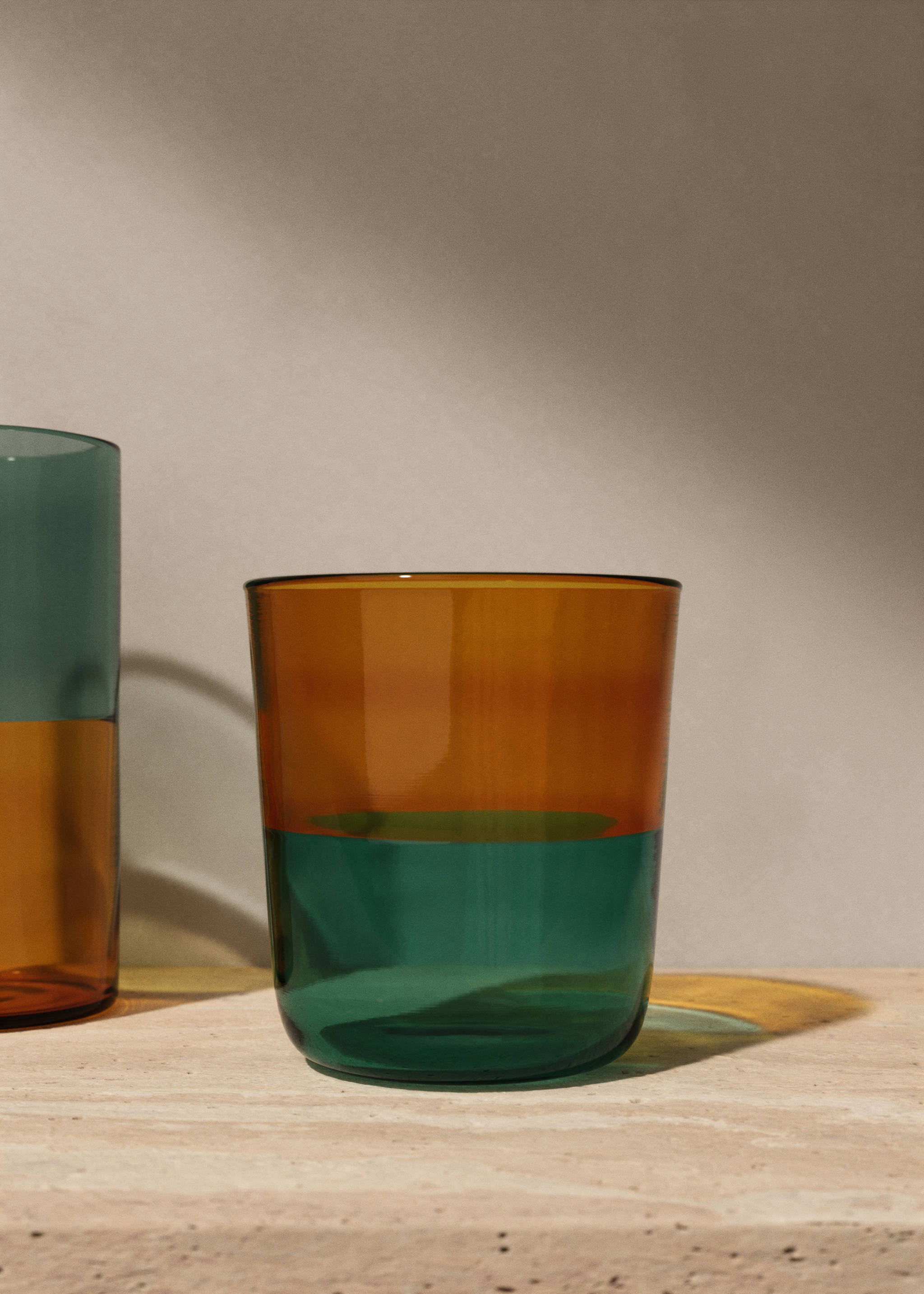 Verre en verre borosilicate bicolore - Détail de l'article 7