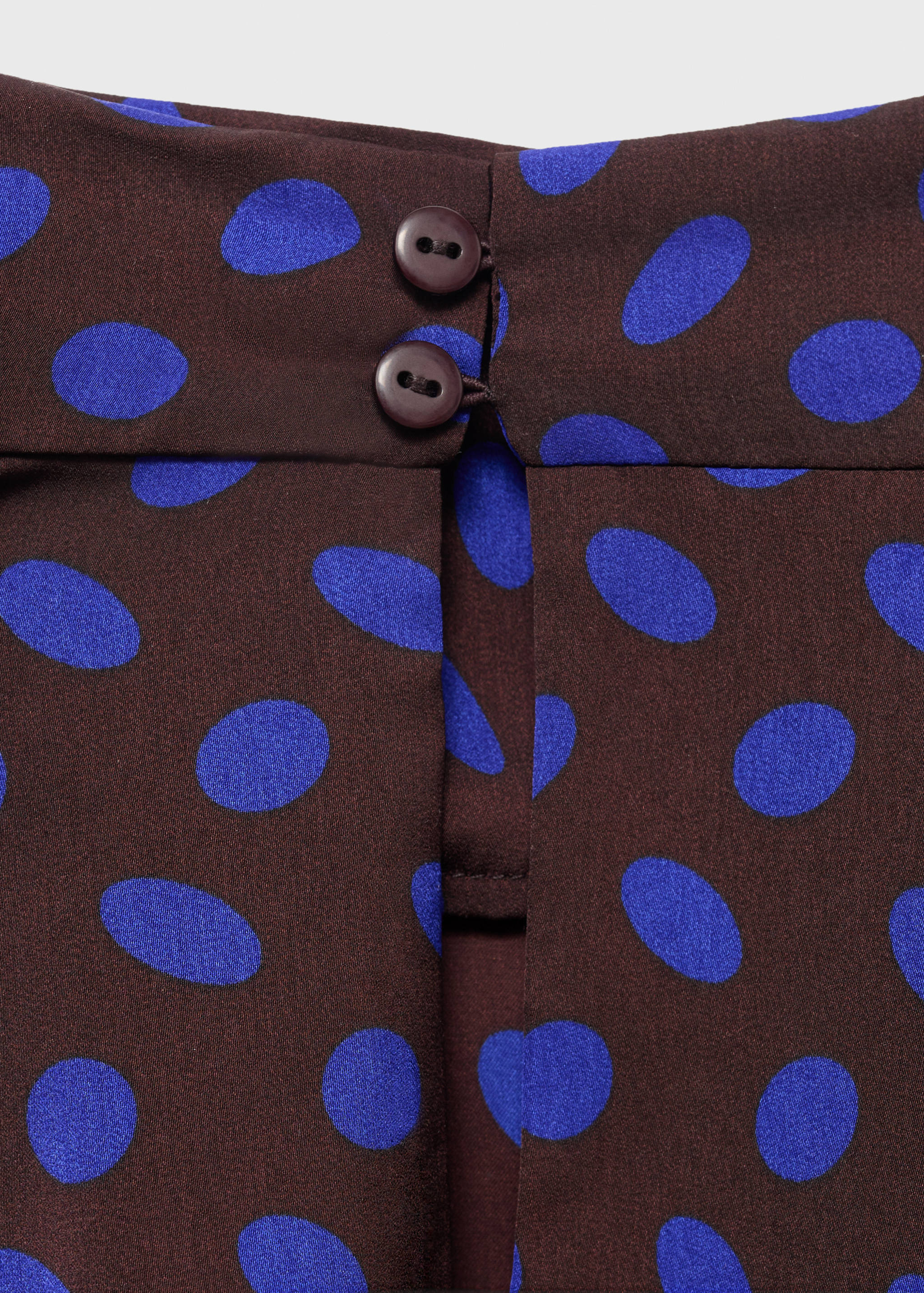 Polka-dot blouse with draped collar - Details of the article 8