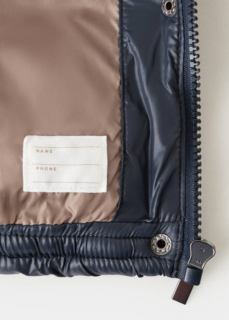 Two-tone hooded anorak — Dark Navy