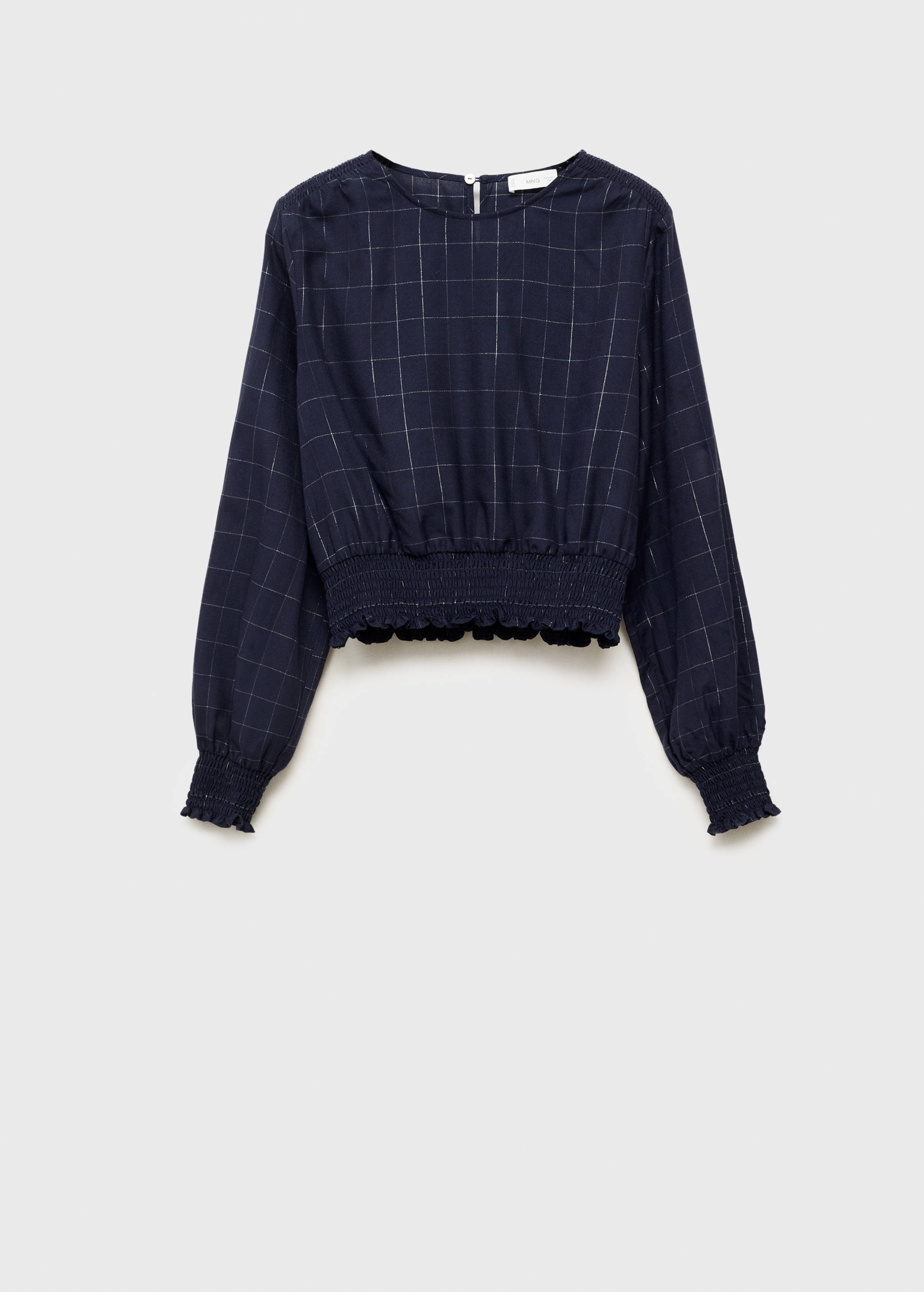 Lurex checked blouse - Article without model