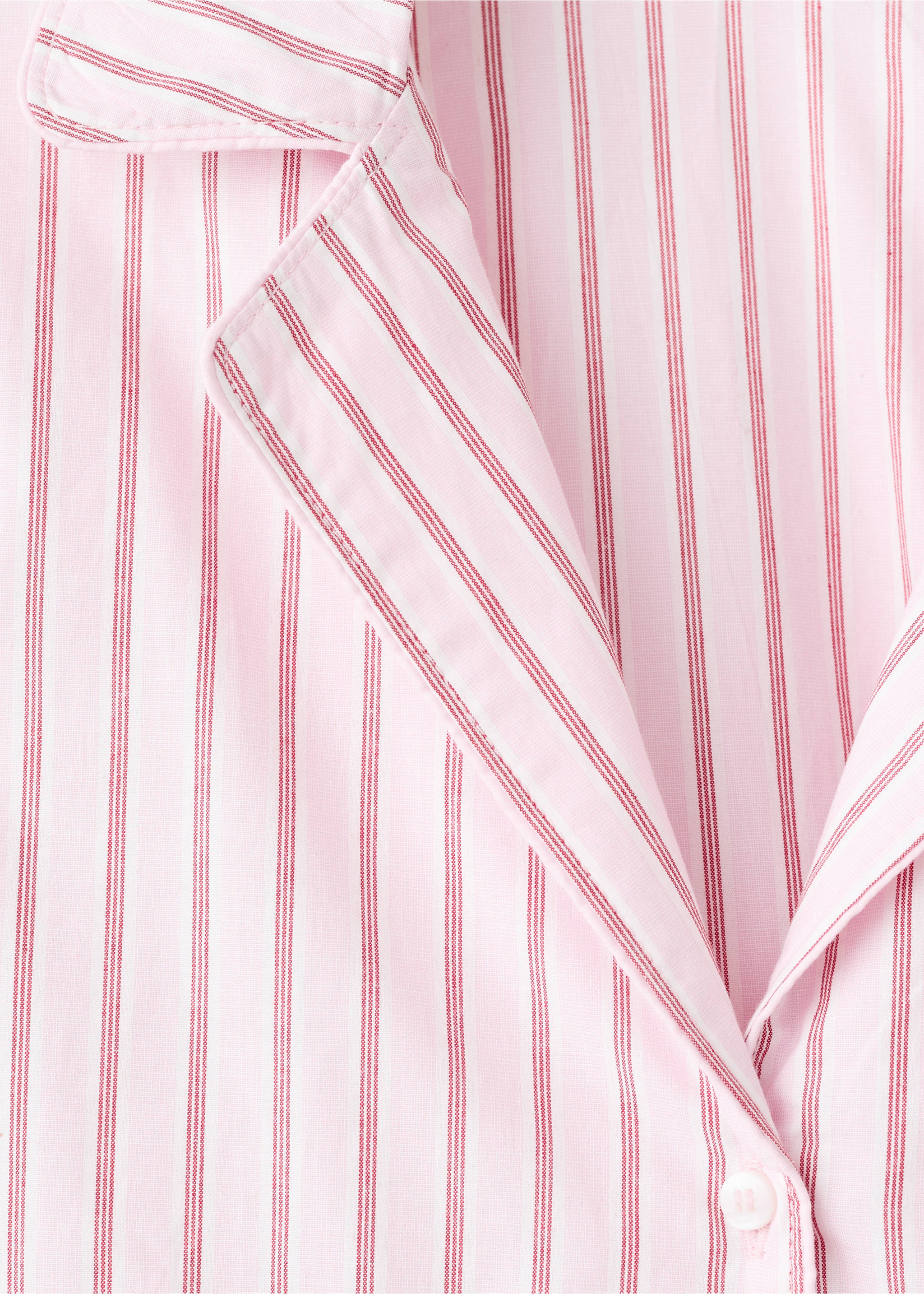 Пижама с брюками в полоску - Деталь изделия 8, Пастельно-розовый. Ref: 17024788-00.