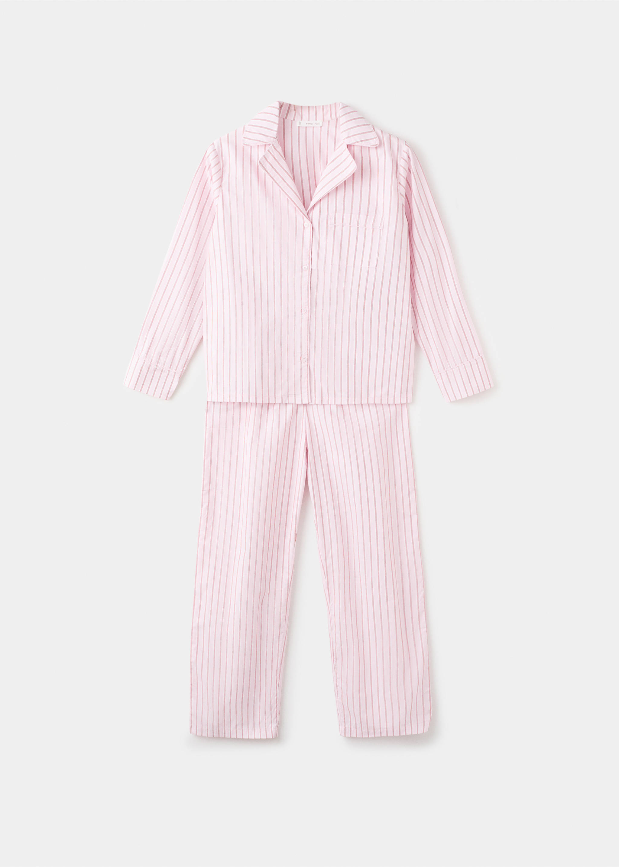 Striped long pyjamas - Article without model, Pastel Pink. Ref: 17024788-00.