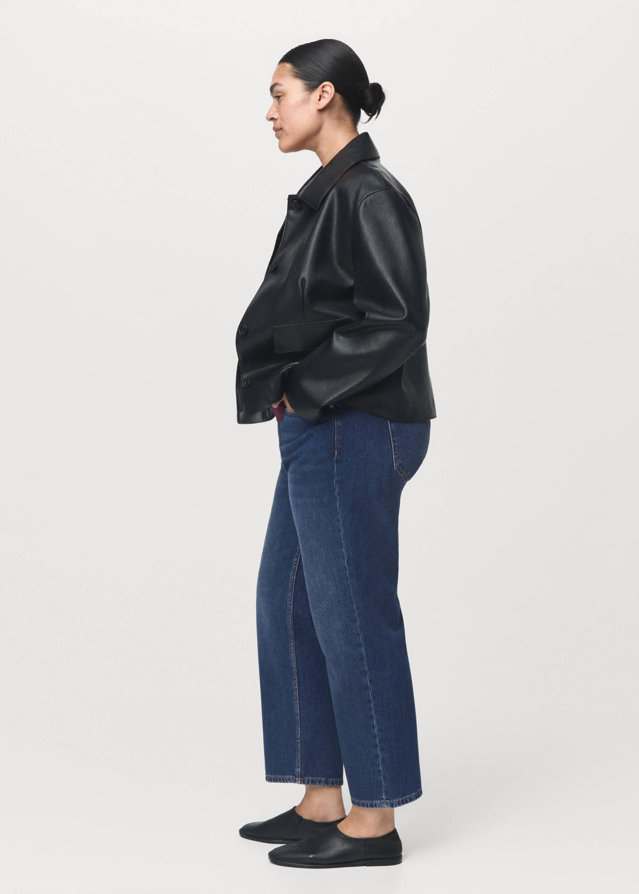 Mid-rise straight jeans - Details of the article 3