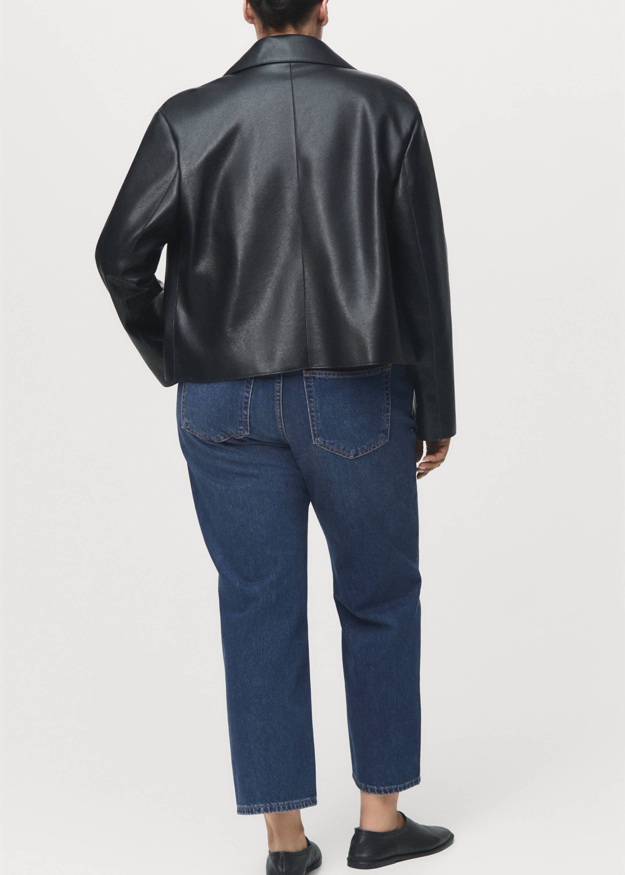 Mid-rise straight jeans - Details of the article 4