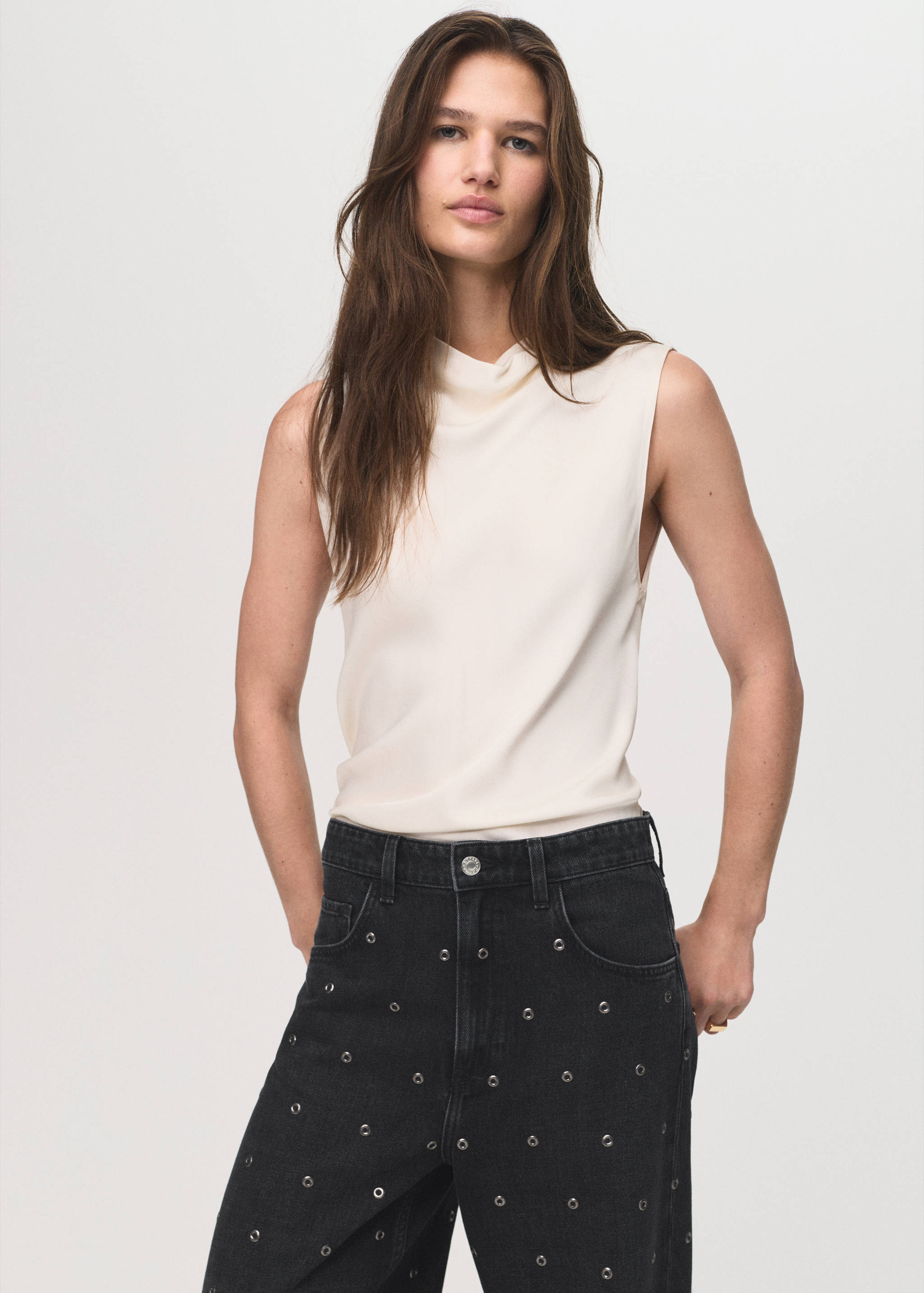 Jean barrel à œillets - Détail de l'article 1