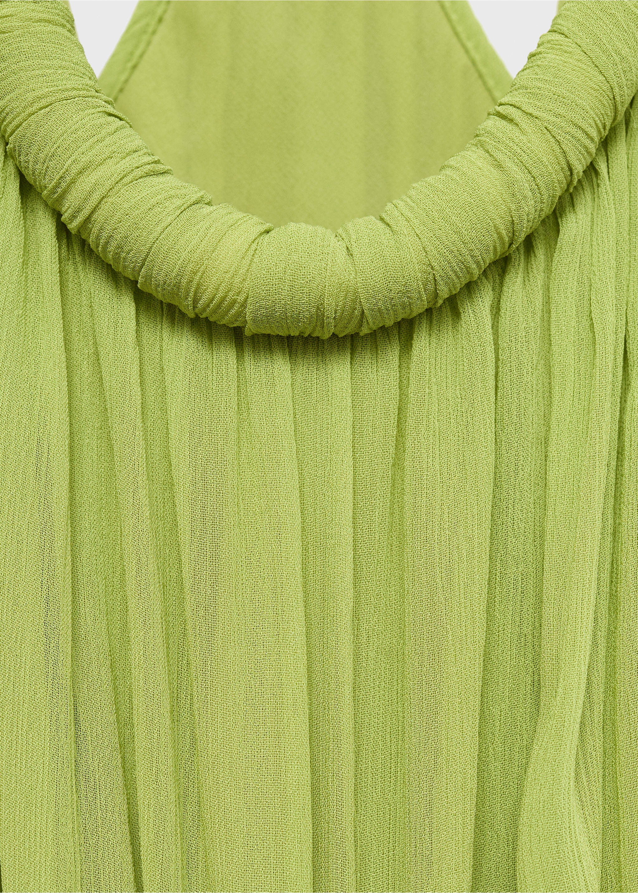Vestido plisado oversize - Detalle del artículo 8, Verde. Ref: 17024791-00.