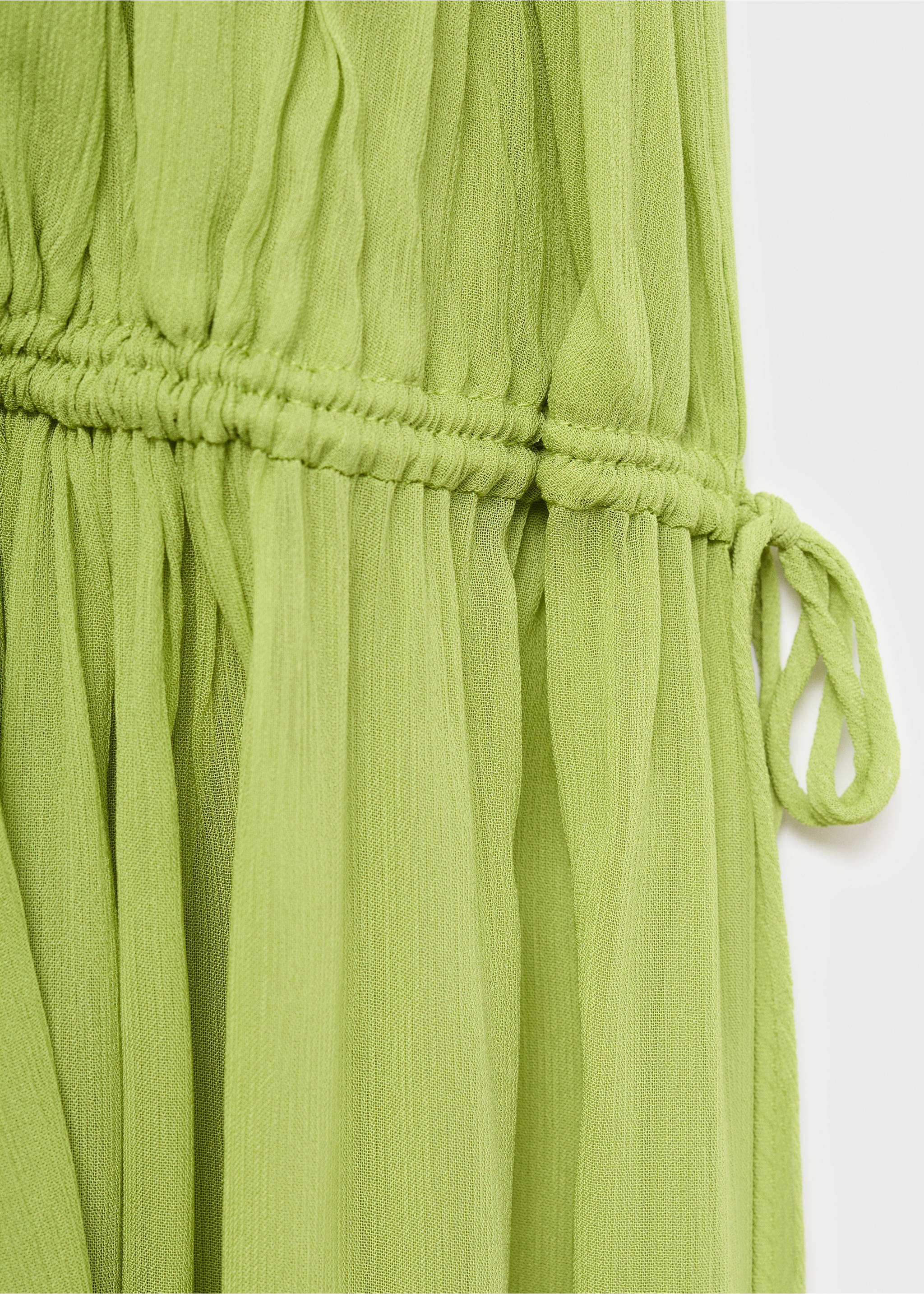 Vestido plisado oversize - Detalle del artículo 0, Verde. Ref: 17024791-00.