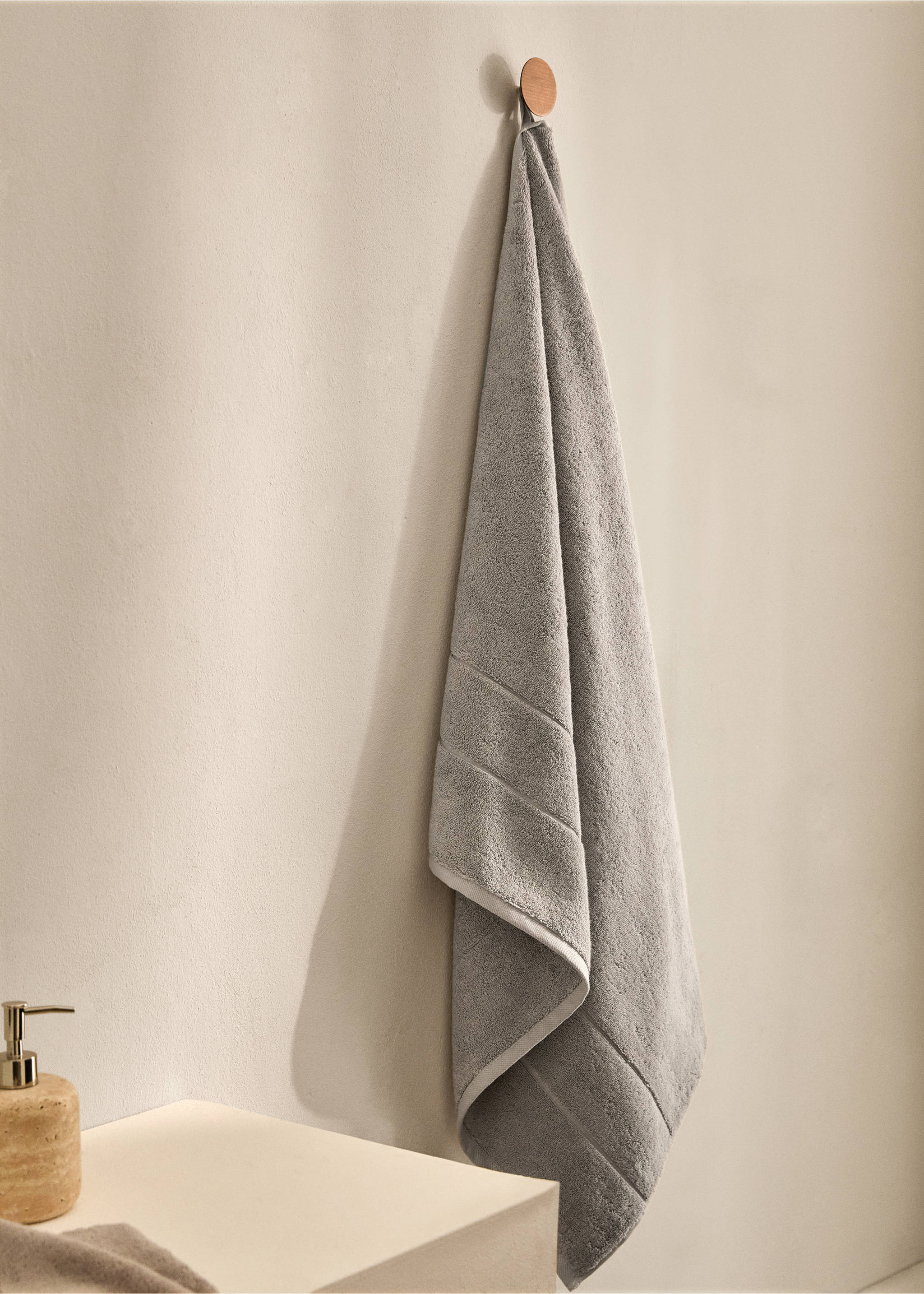 100% cotton bath towel - General plane, Grey. Ref: 17024792-00.