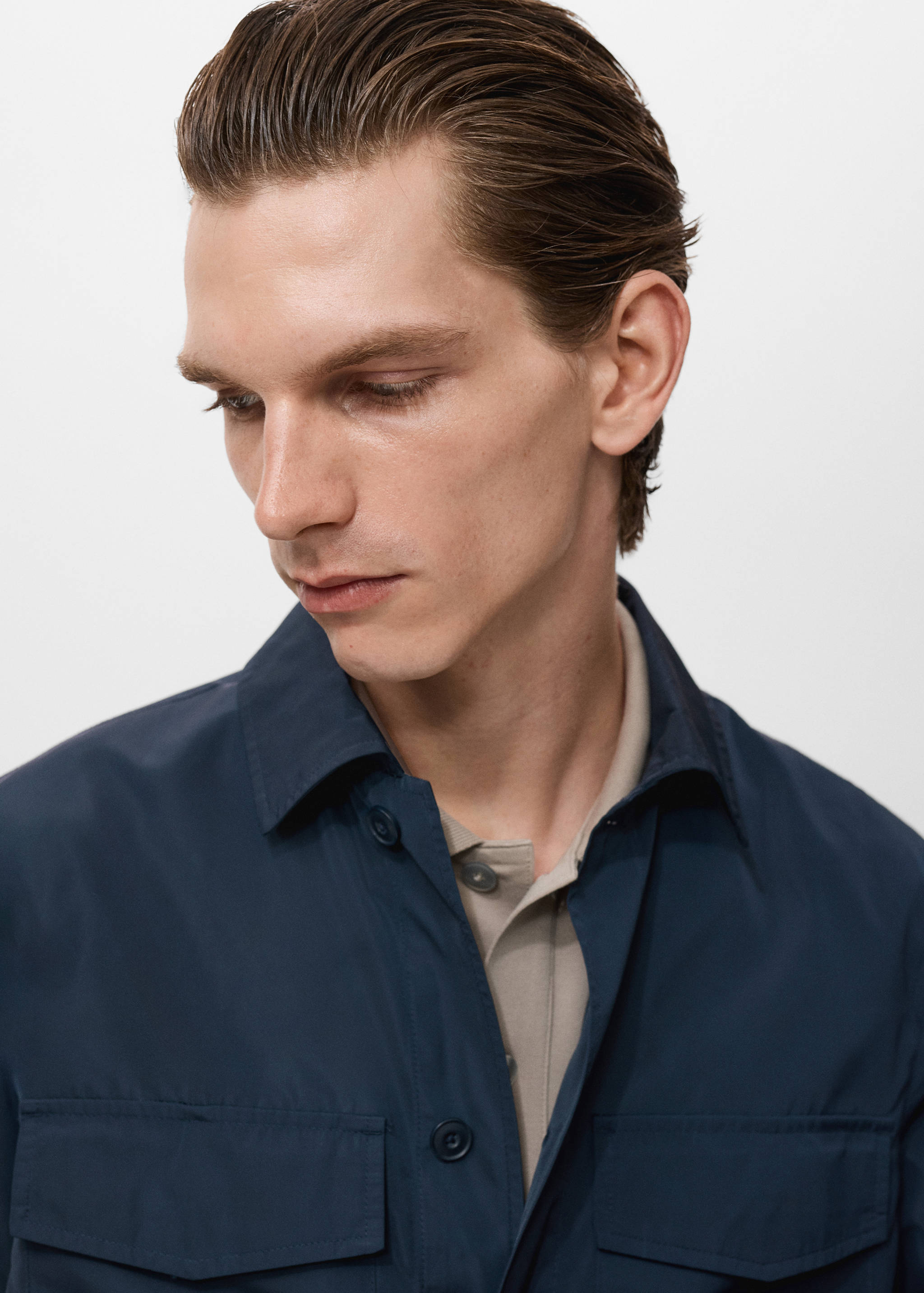 Water-repellent jacket with pockets - Details of the article 1