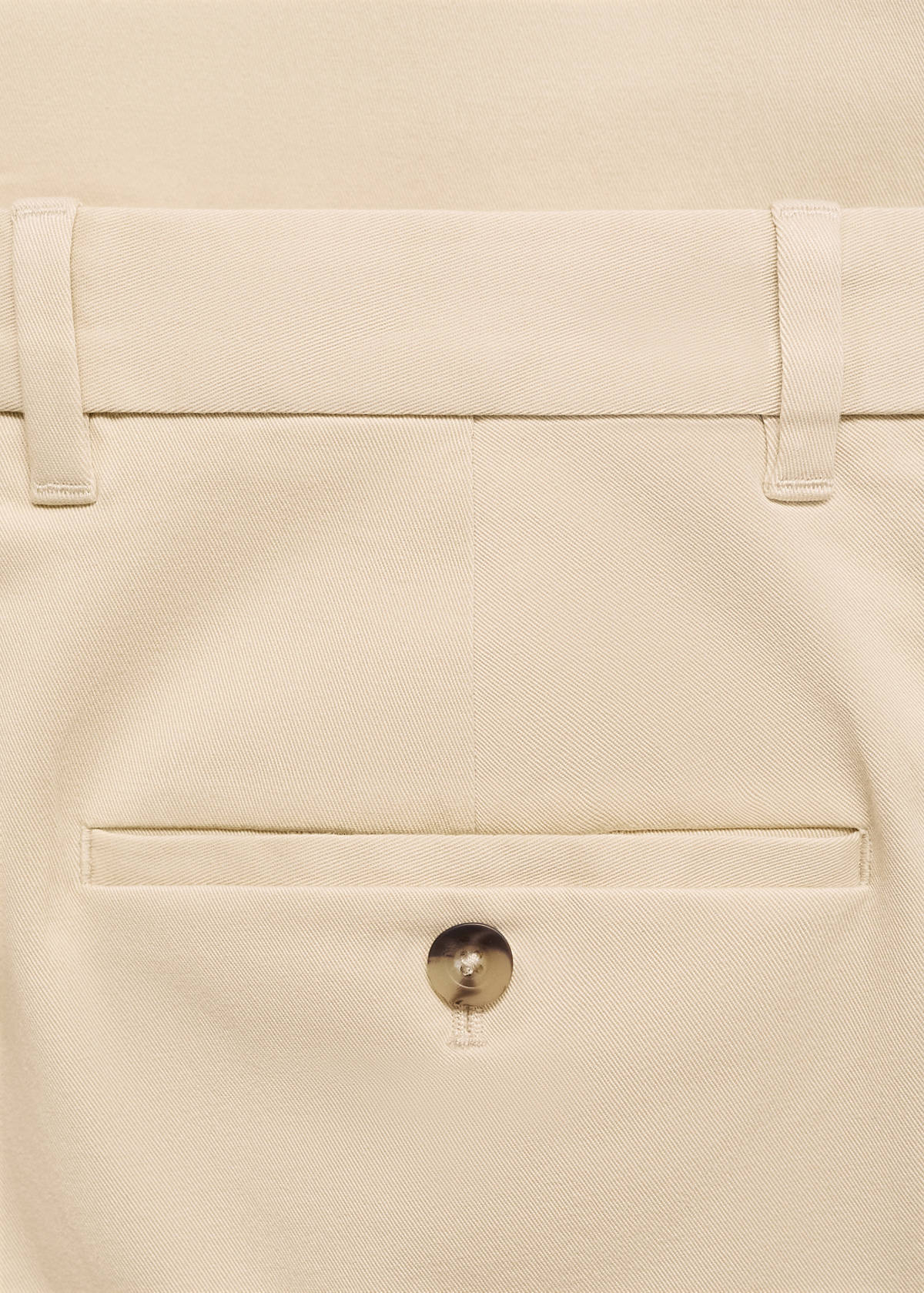 Barna slim-fit twill chino trousers — Ecru