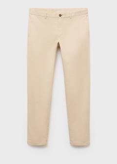 Barna slim-fit twill chino trousers — Ecru 7