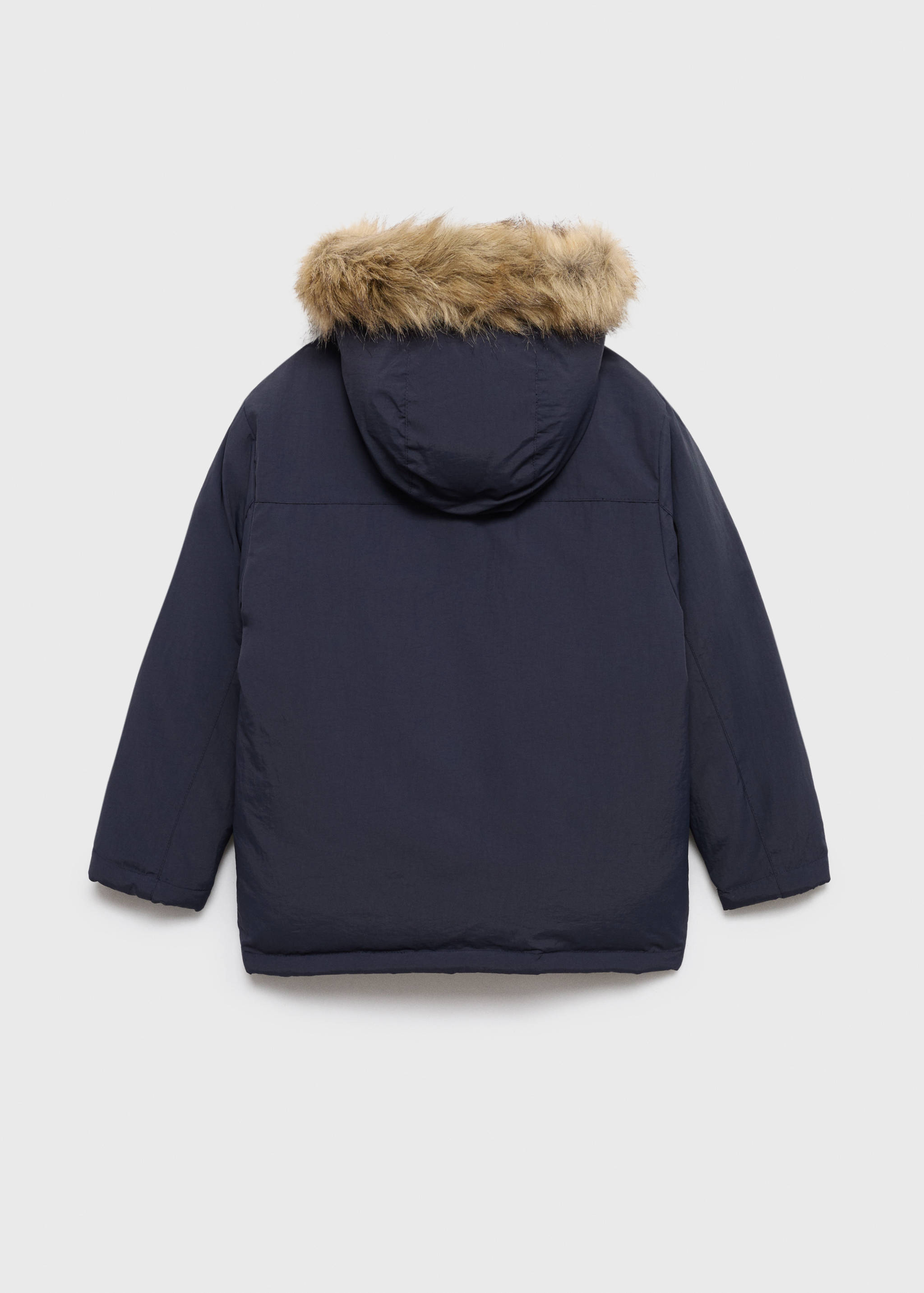 Anorak capucha pelo - Reverso del artículo