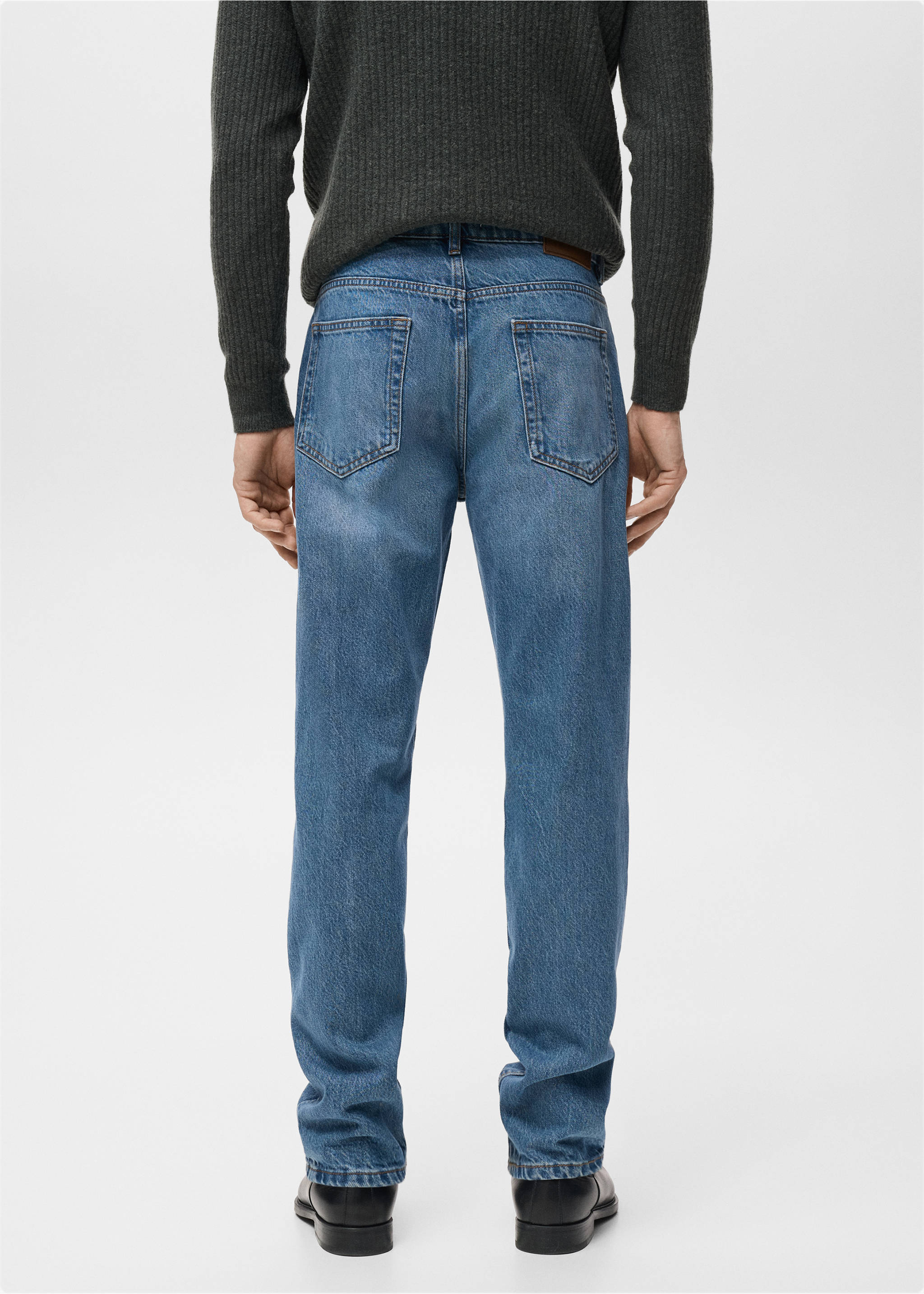 Jeans Bob regular fit - Reverso del artículo, Azul medio. Ref: 17025143-00.