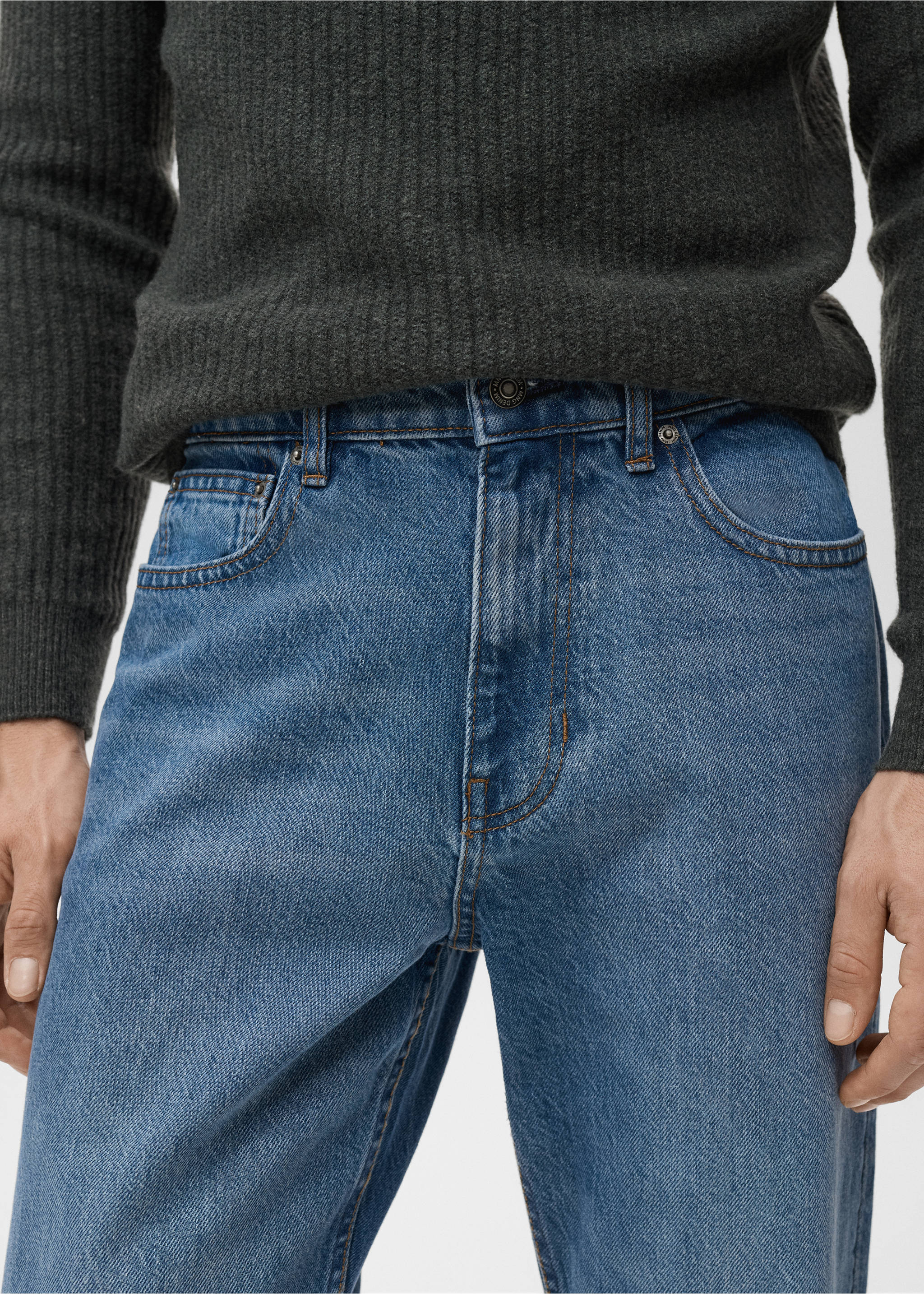 Jeans Bob regular fit - Detalle del artículo 1, Azul medio. Ref: 17025143-00.