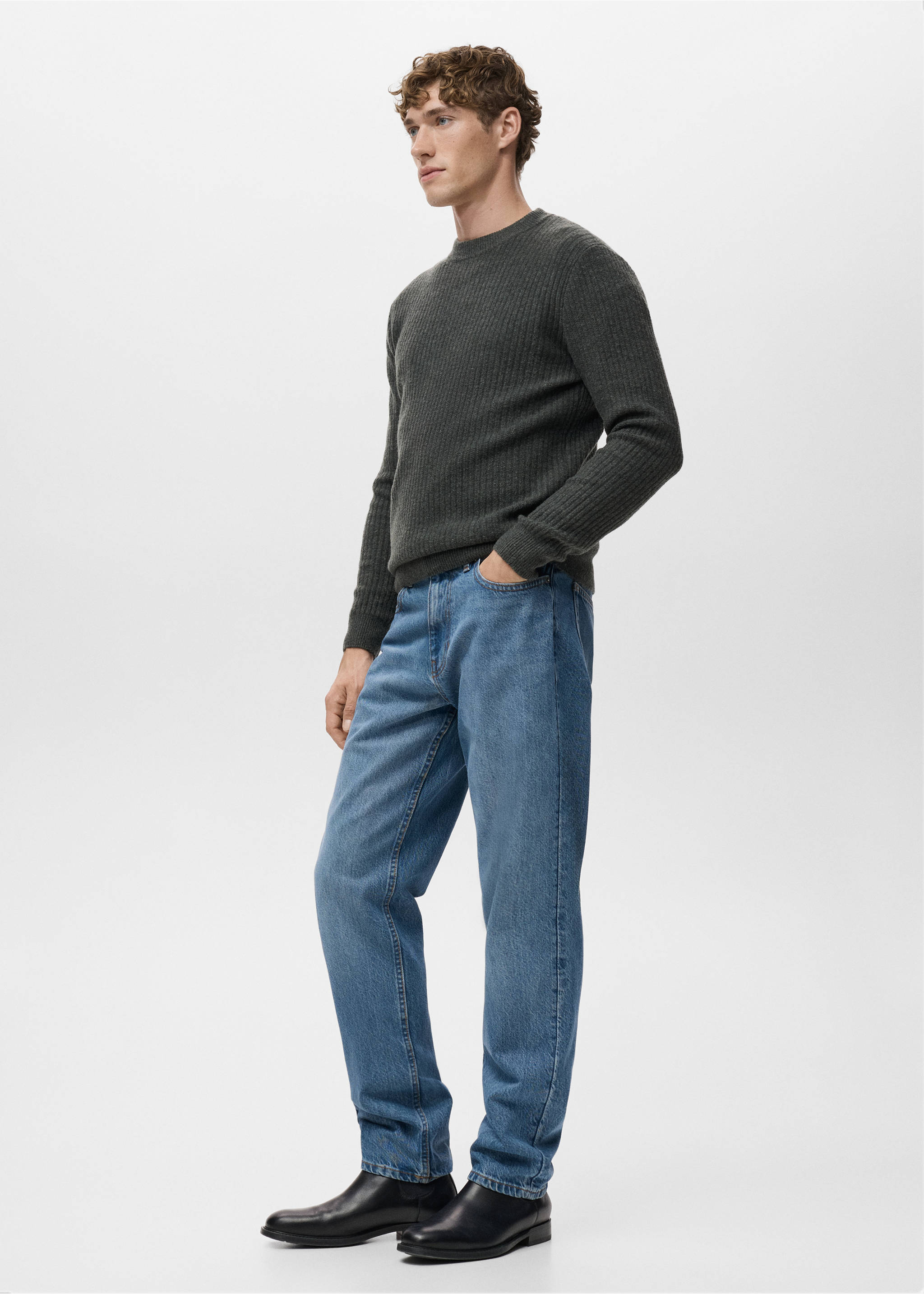 Jeans Bob regular fit - Detalle del artículo 2, Azul medio. Ref: 17025143-00.