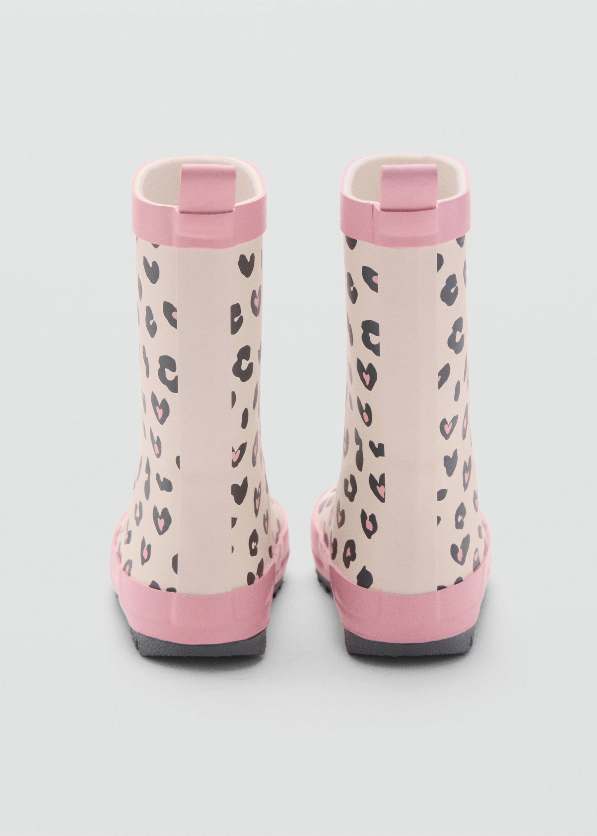 Bottes de pluie léopard - Détail de l'article 1, Rose pastel. Ref: 17025146-00.