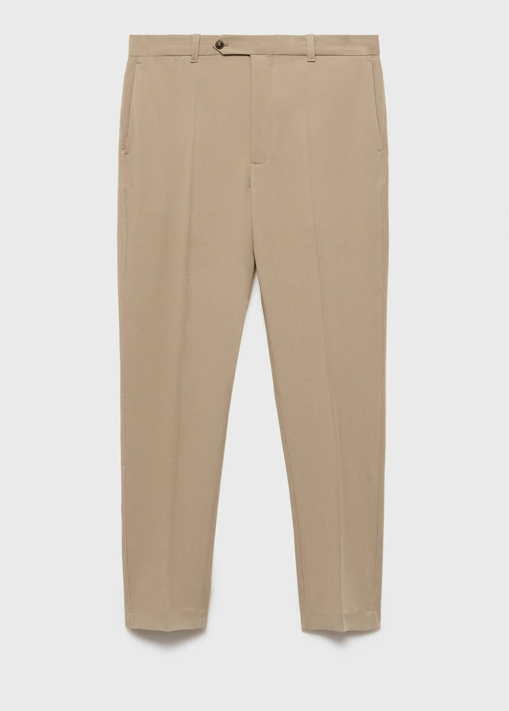 Slim-fit comfort trousers — Beige