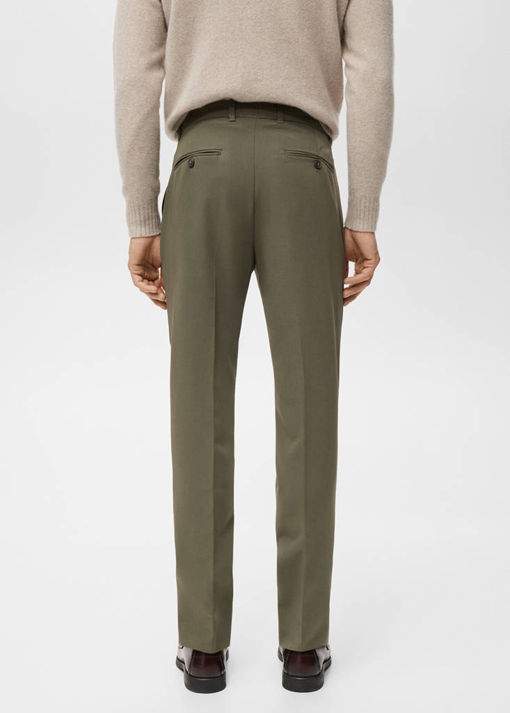 Slim-fit comfort trousers — Khaki