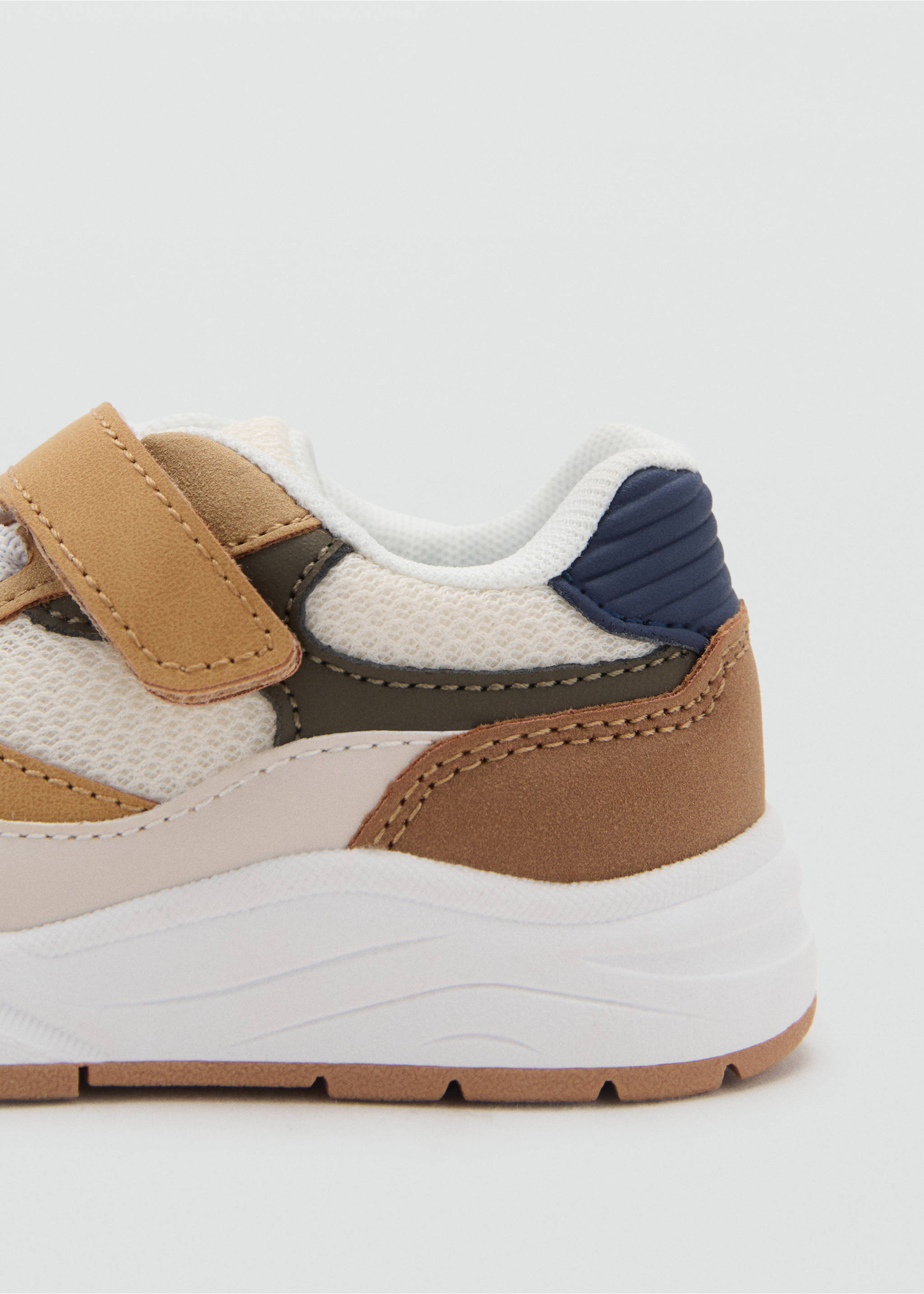 Deportivas combinadas velcro - Detalle del artículo 1, Beige. Ref: 17025149-00.