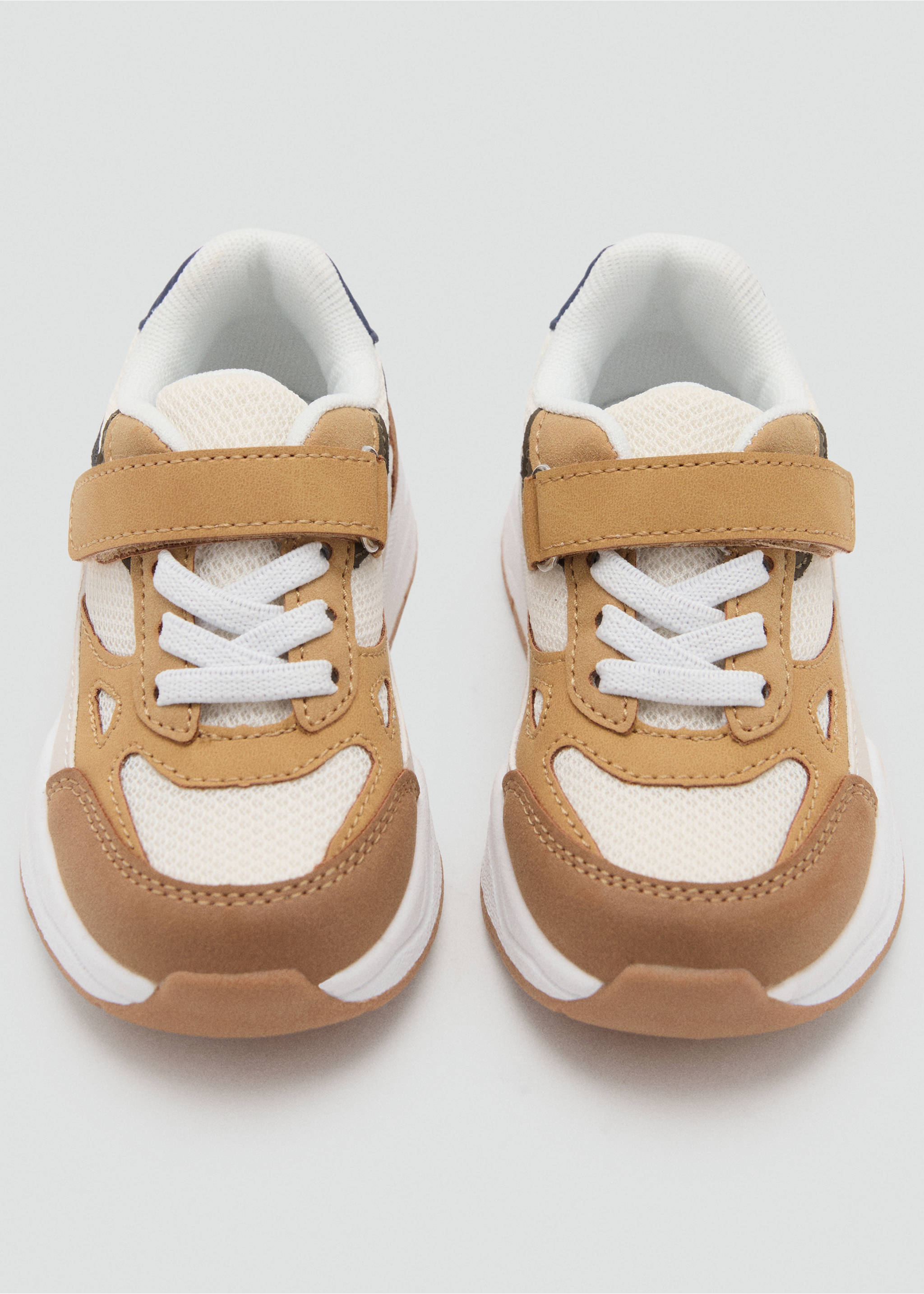 Deportivas combinadas velcro - Detalle del artículo 2, Beige. Ref: 17025149-00.