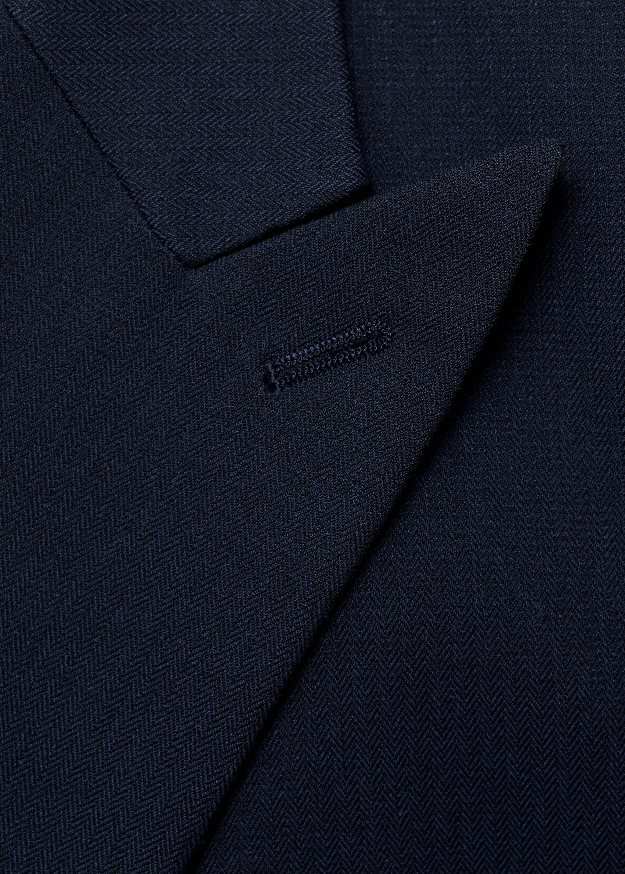 Двубортный костюмный пиджак slim fit Monaco - Деталь изделия 8, Глубокий темно-синий. Ref: 17025150-00.