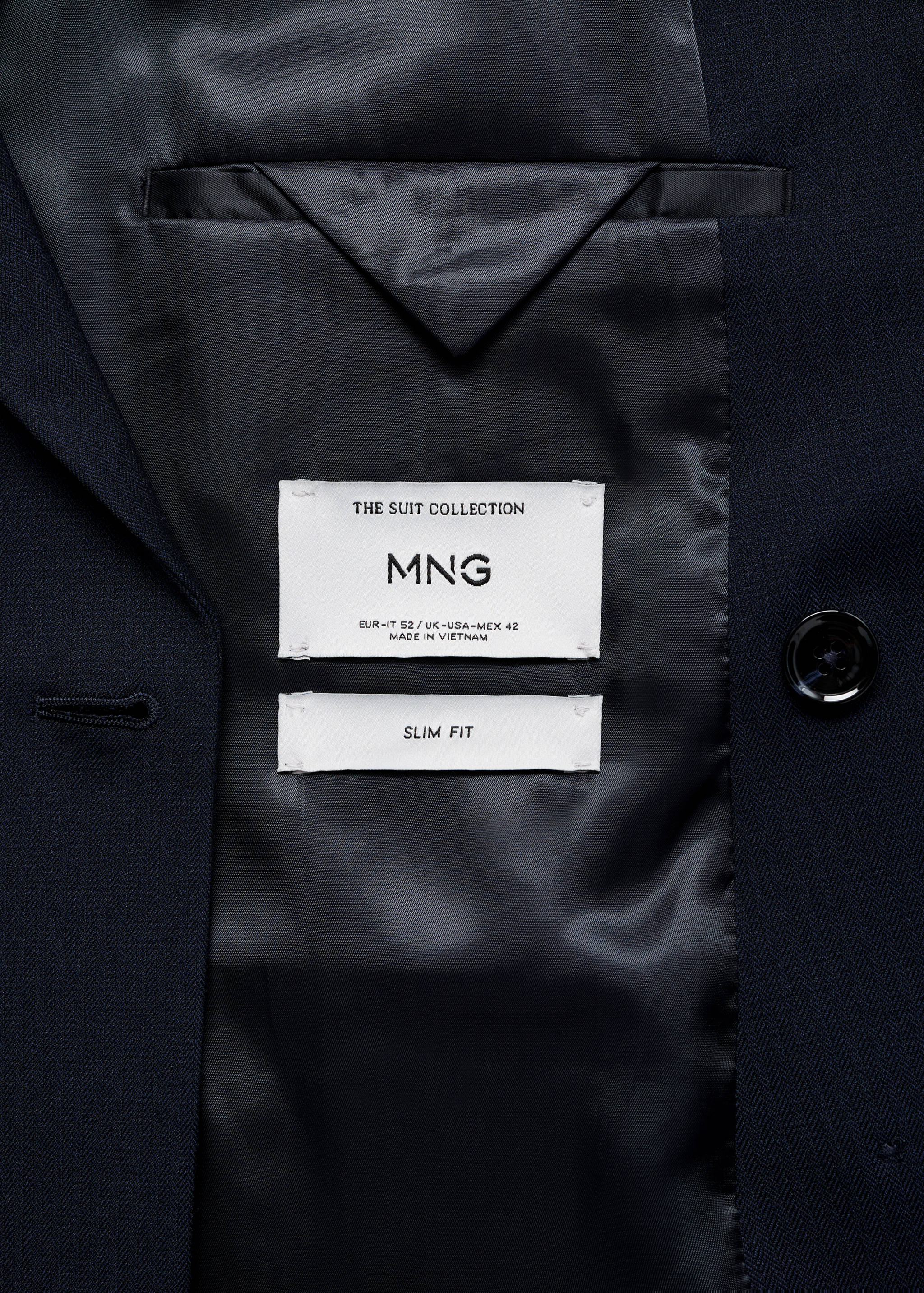 Monaco double-breasted slim-fit suit jacket - Details of the article 0