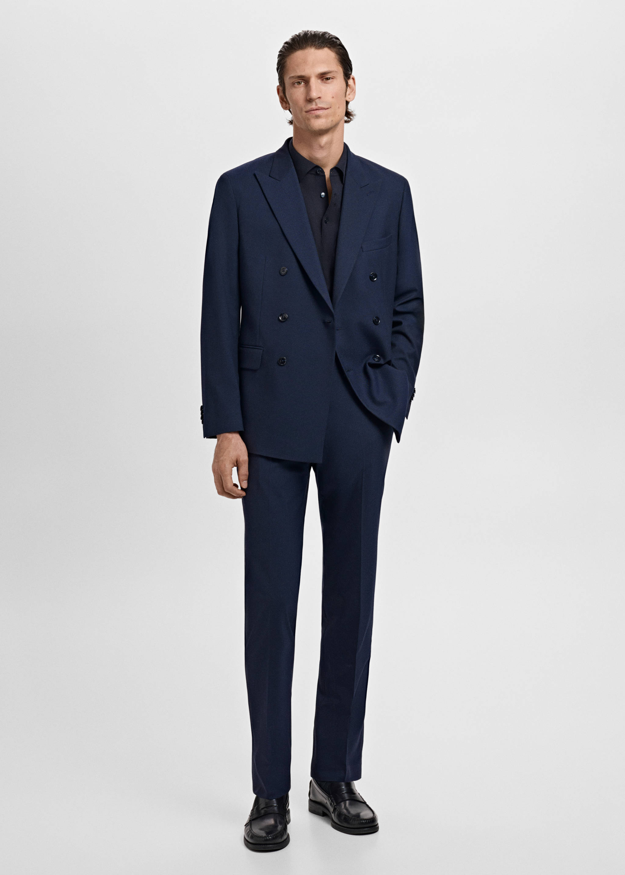 Zweireihiges Slim-Fit-Sakko Mónaco - Allgemeine Ansicht