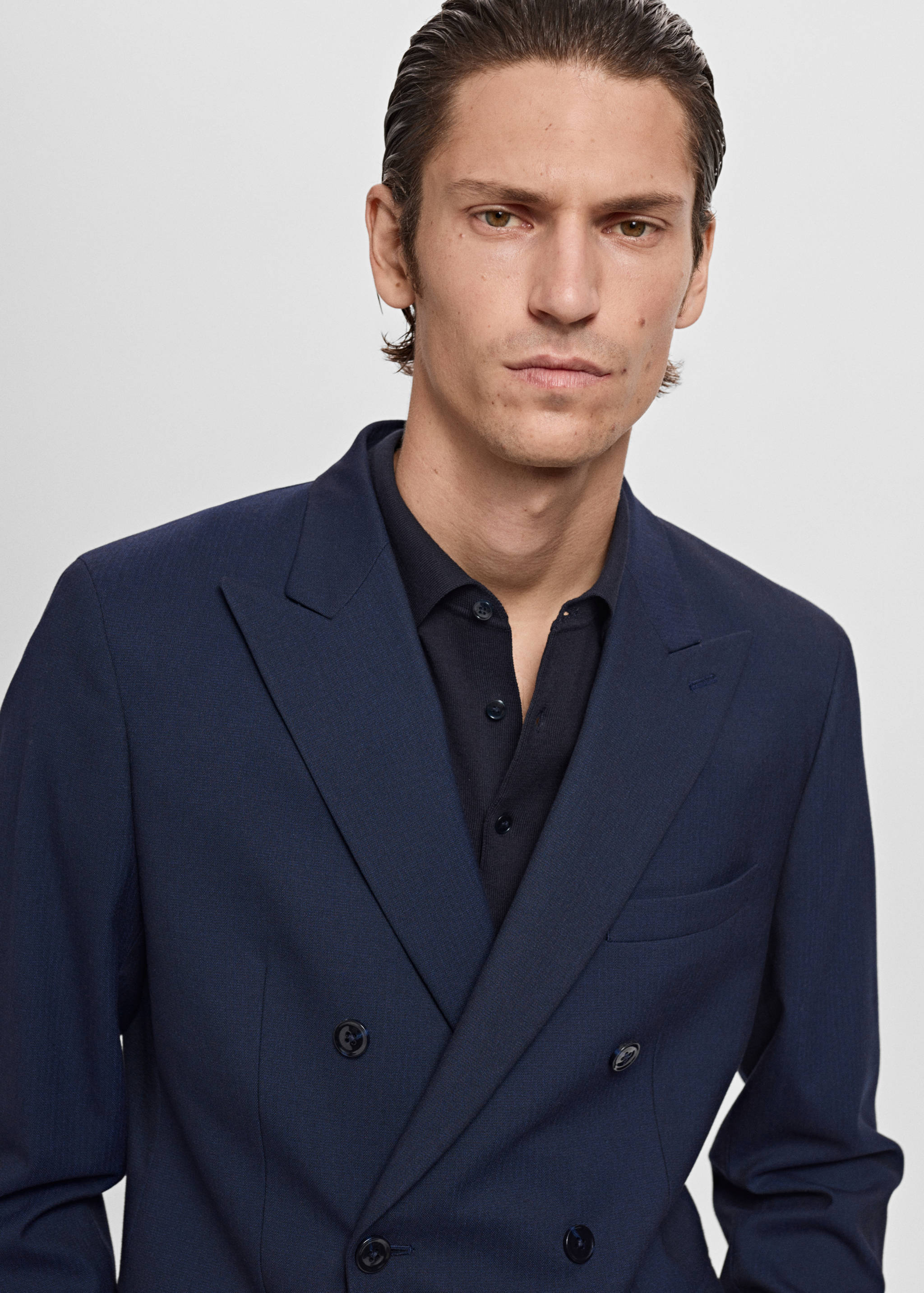 Zweireihiges Slim-Fit-Sakko Mónaco - Detail des Artikels 1