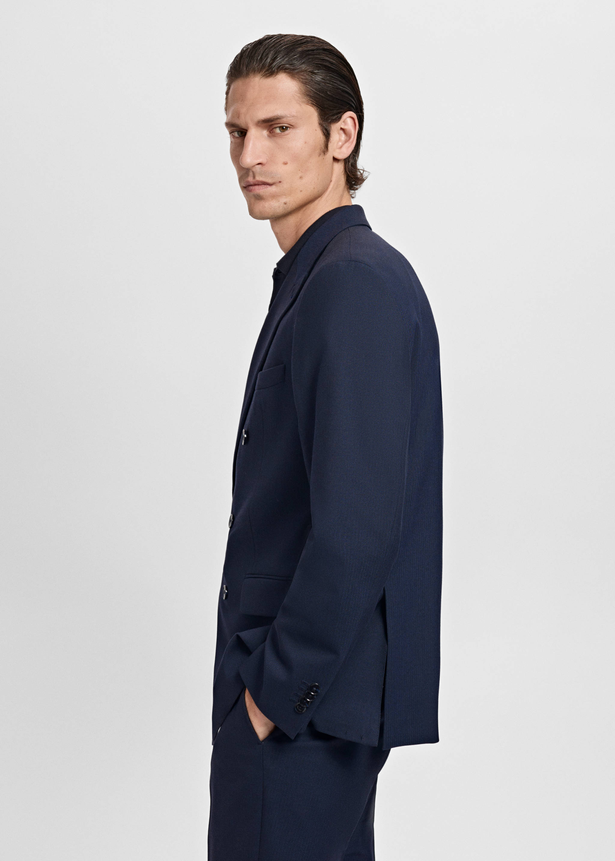 Zweireihiges Slim-Fit-Sakko Mónaco - Detail des Artikels 2