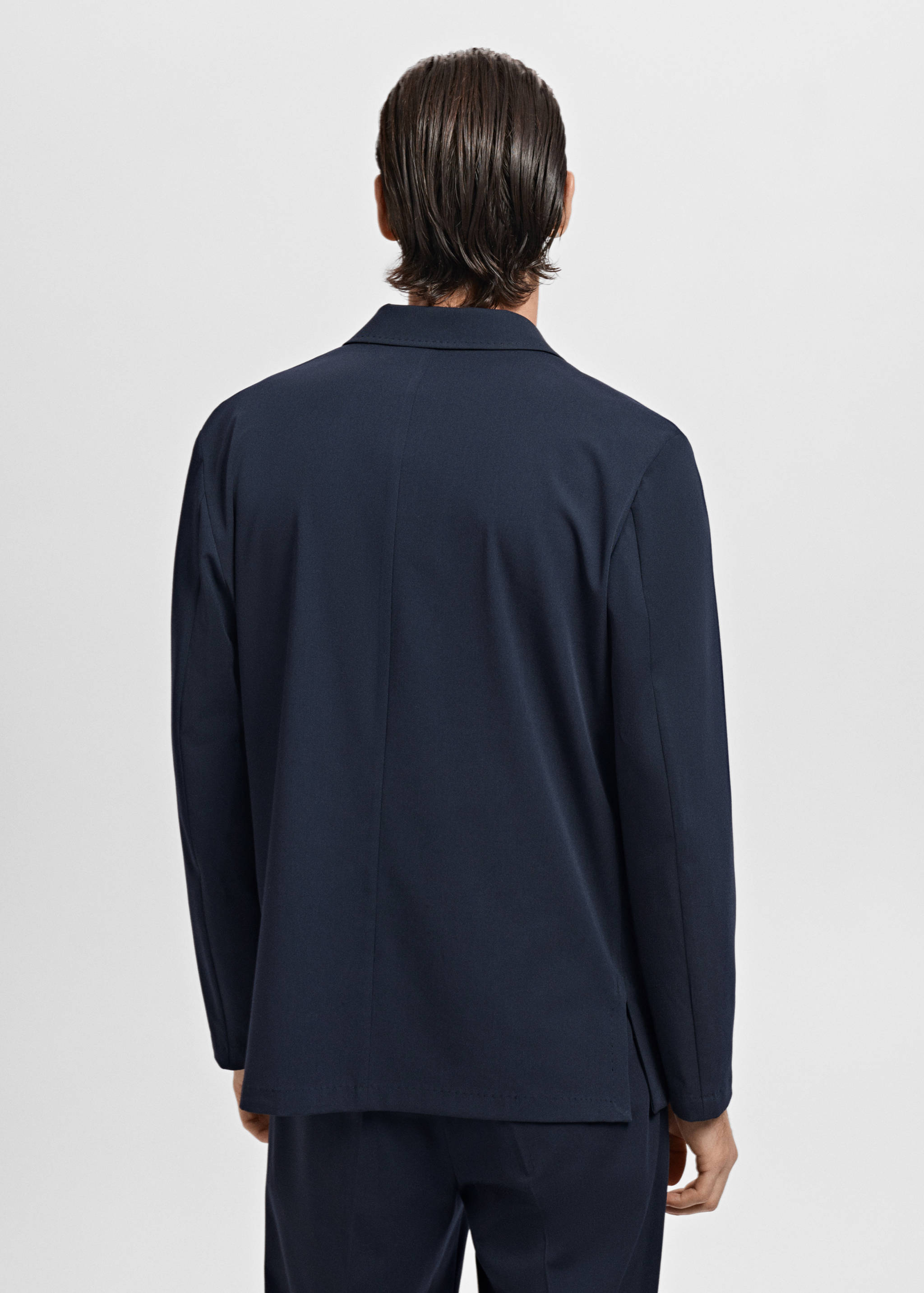 Slim-fit suit jacket with pockets - Reverse of the article