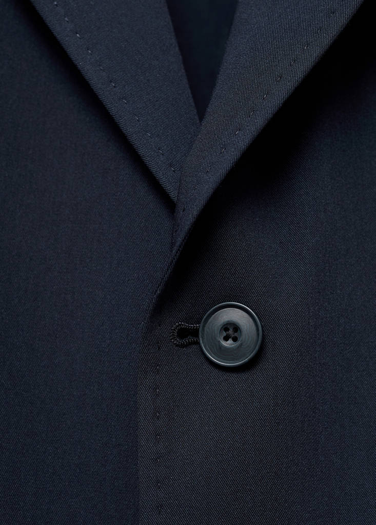 Slim-fit suit jacket with pockets — Navy