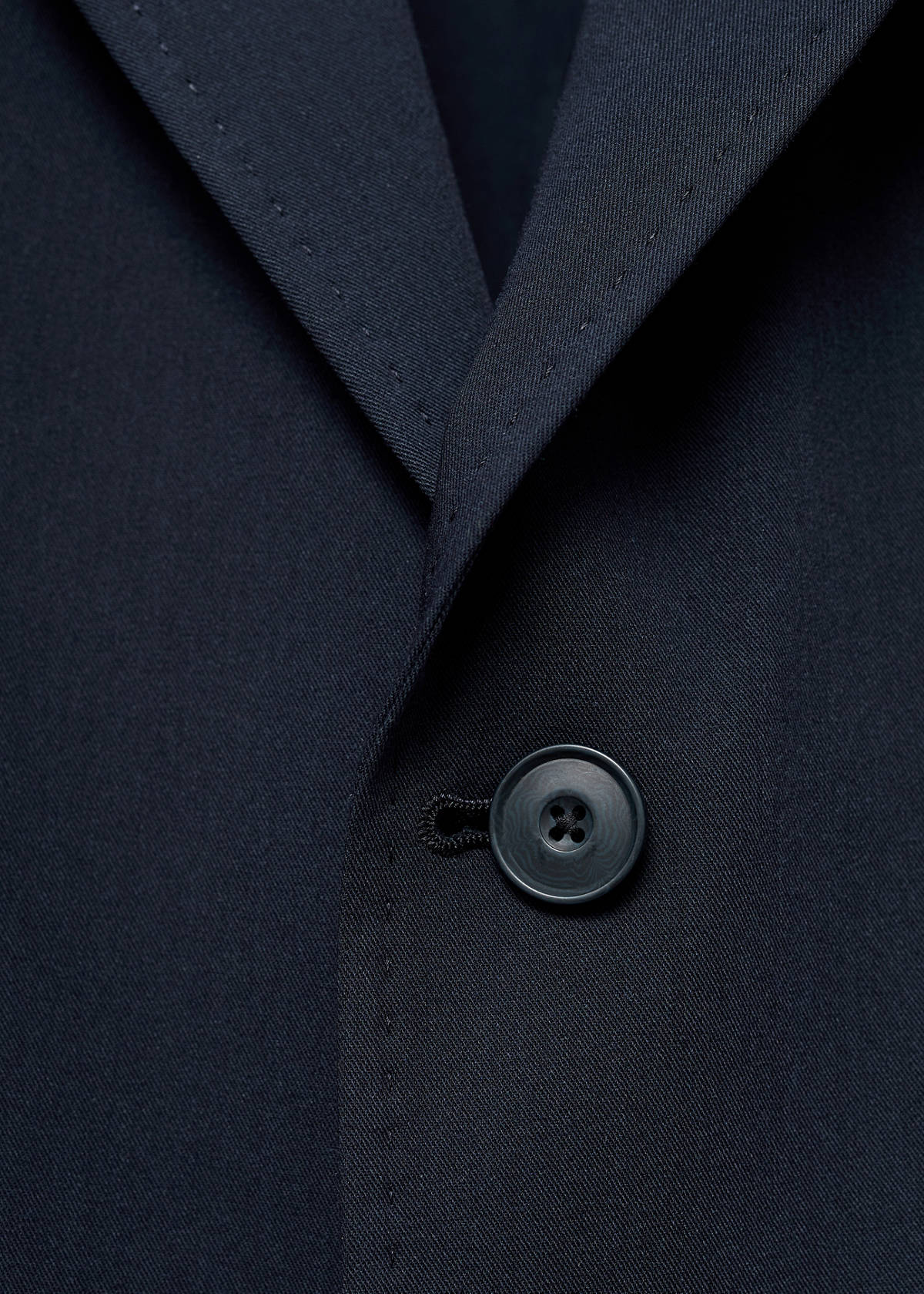 Slim-fit suit jacket with pockets — Navy